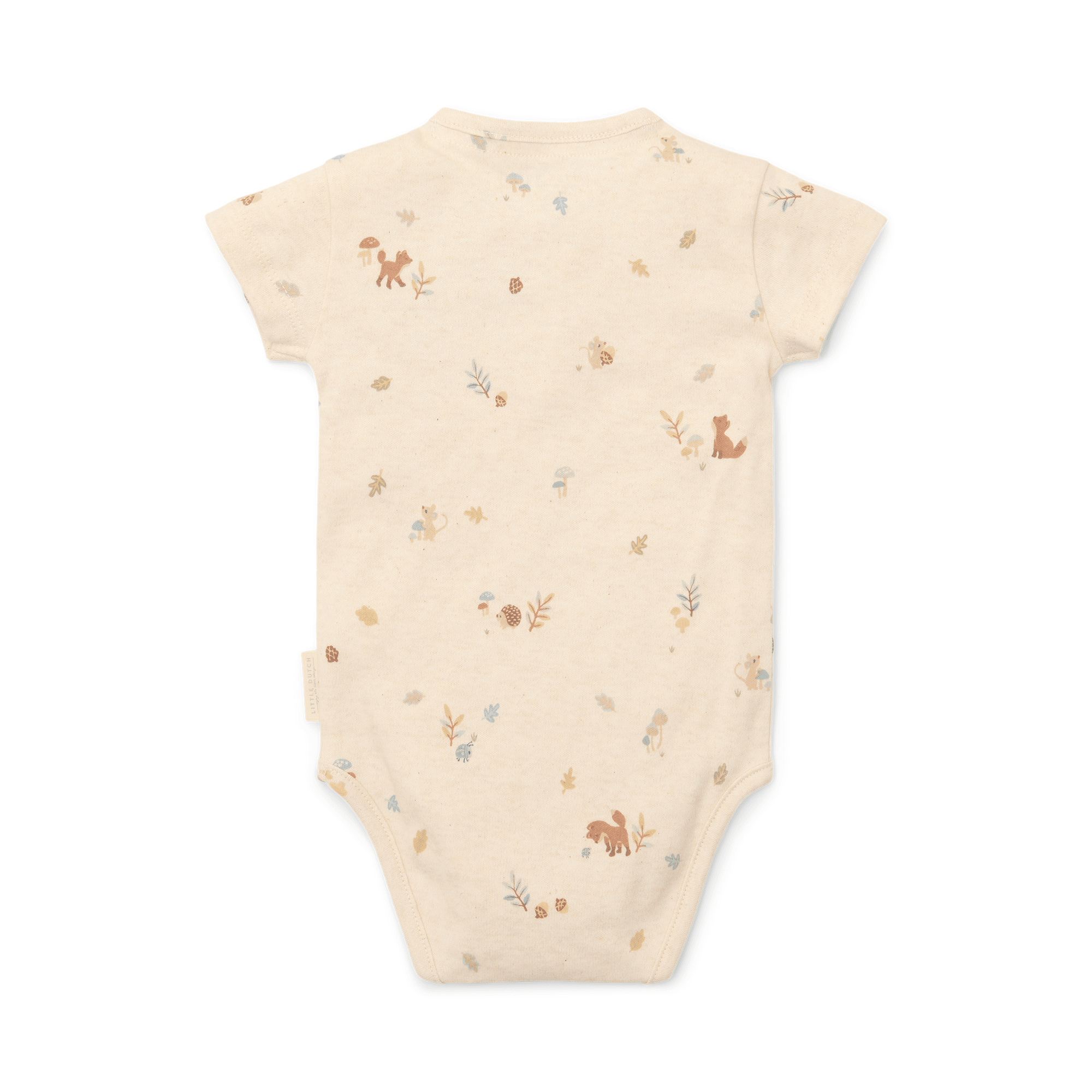 Kurzarmbodys, LITTLE DUTCH, Beige – Besonderheit: aus Baumwolle