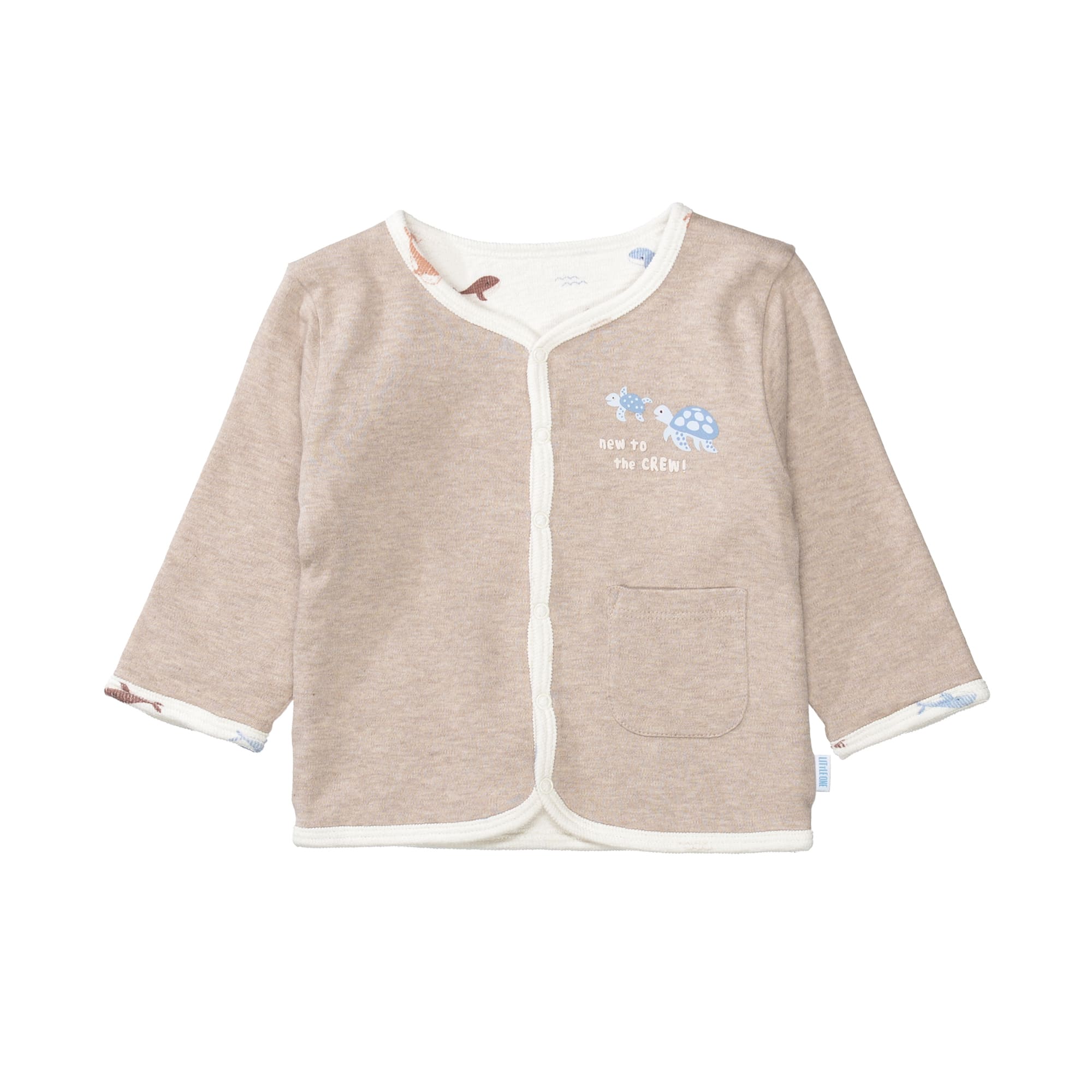 Wendejacken, LITTLE ONE, Beige – Besonderheit: aus 100% Baumwolle