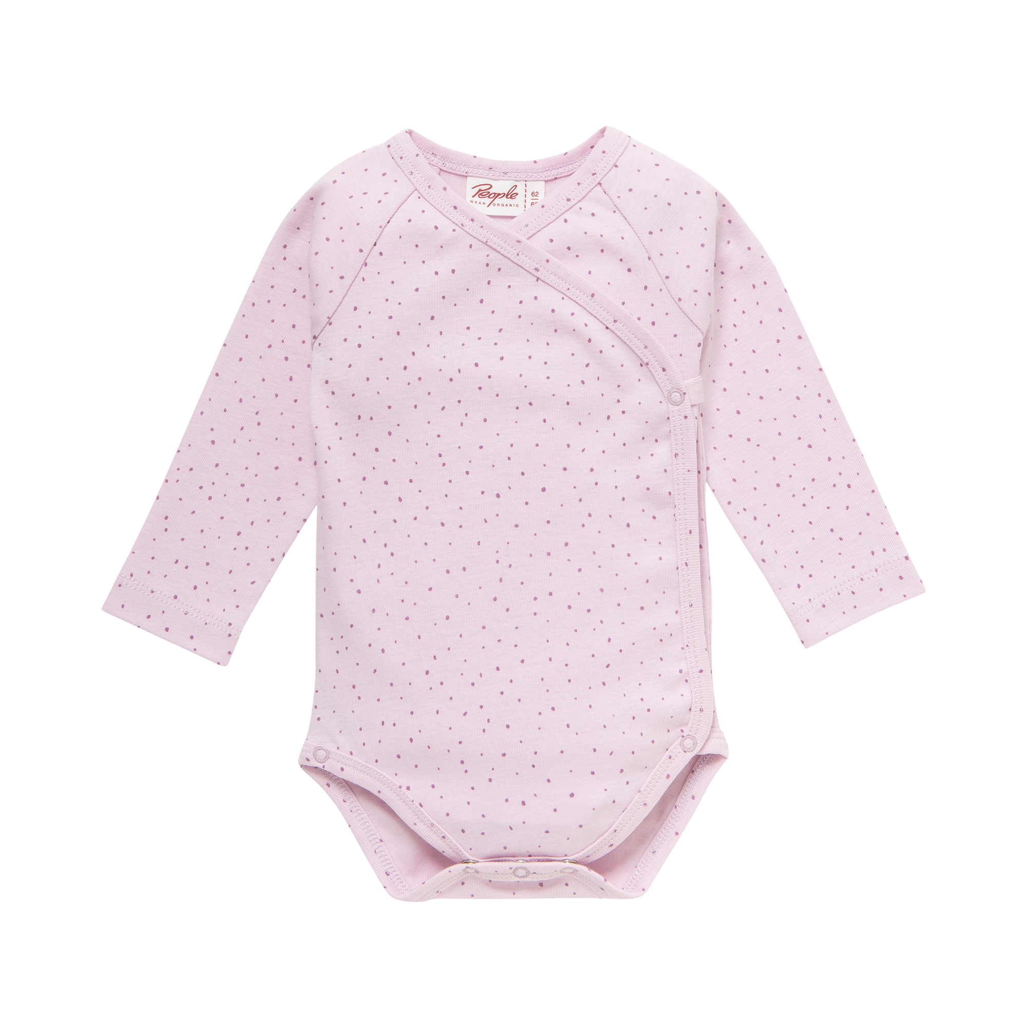 Wickelbodys, People Wear Organic, Lila – Produktansicht