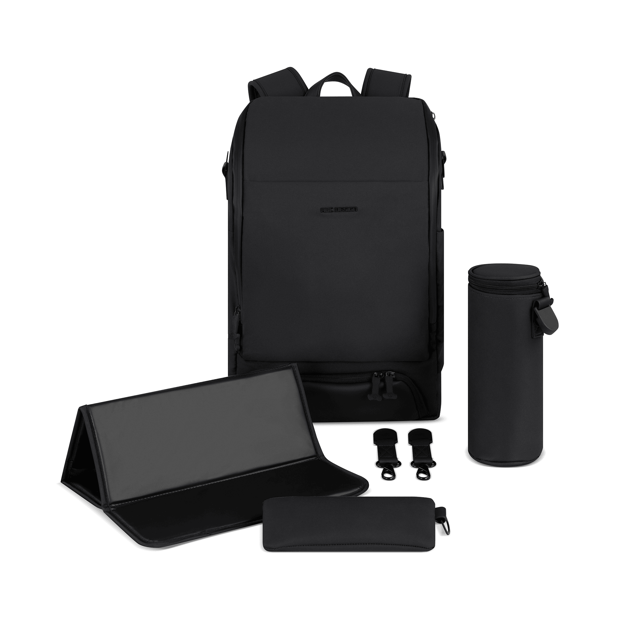 Produkte, ABC DESIGN, Schwarz – Besonderheit: viele Fächer innen und außen für optimale Organisation