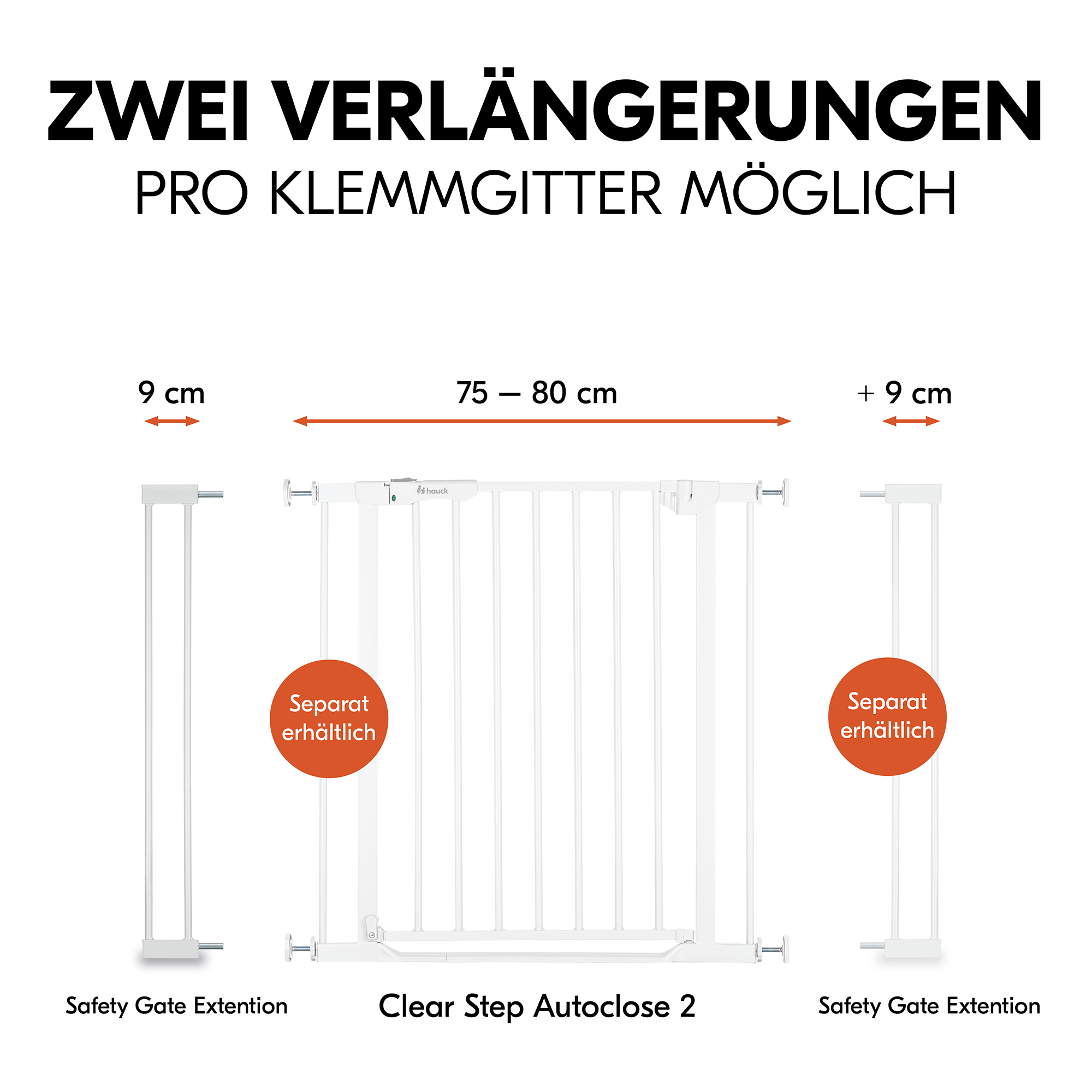 Tür- & Treppenschutzgitter, hauck, Weiß – Produktansicht