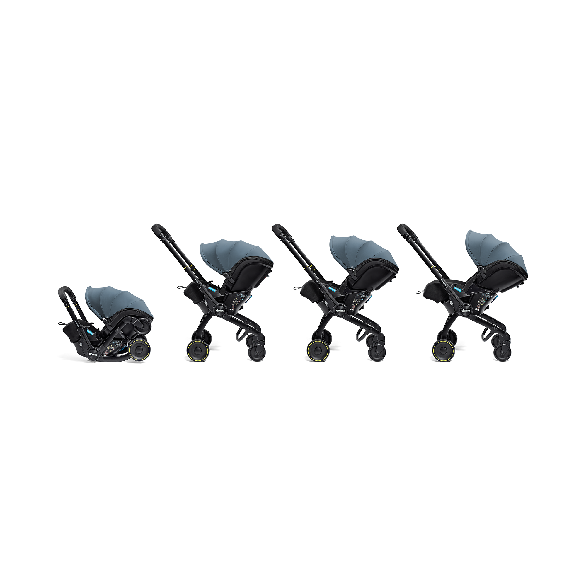 Kombi-Kinderwagen, doona, Blau – Produktansicht