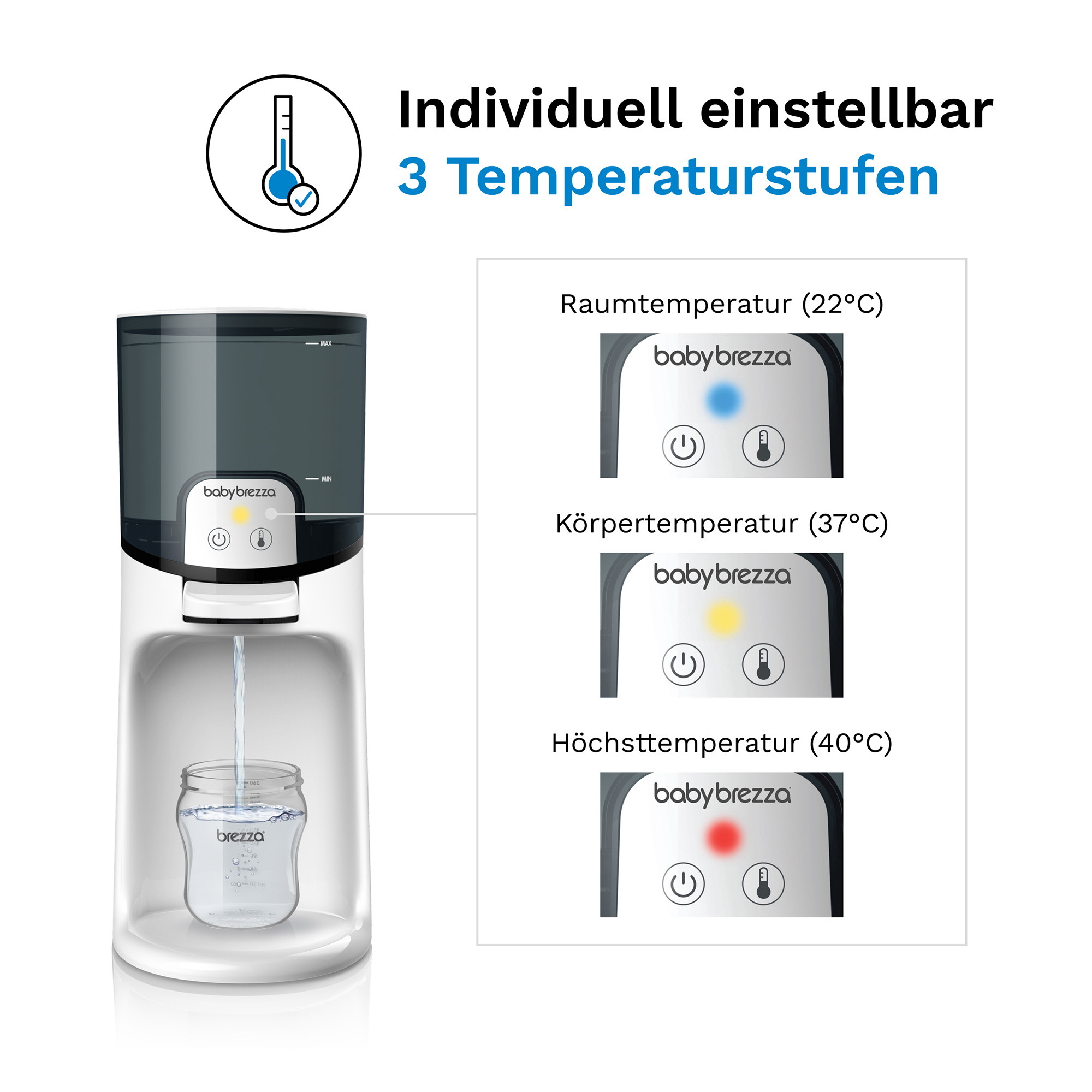 Babykostwärmer, babybrezza, Weiß – Produktansicht