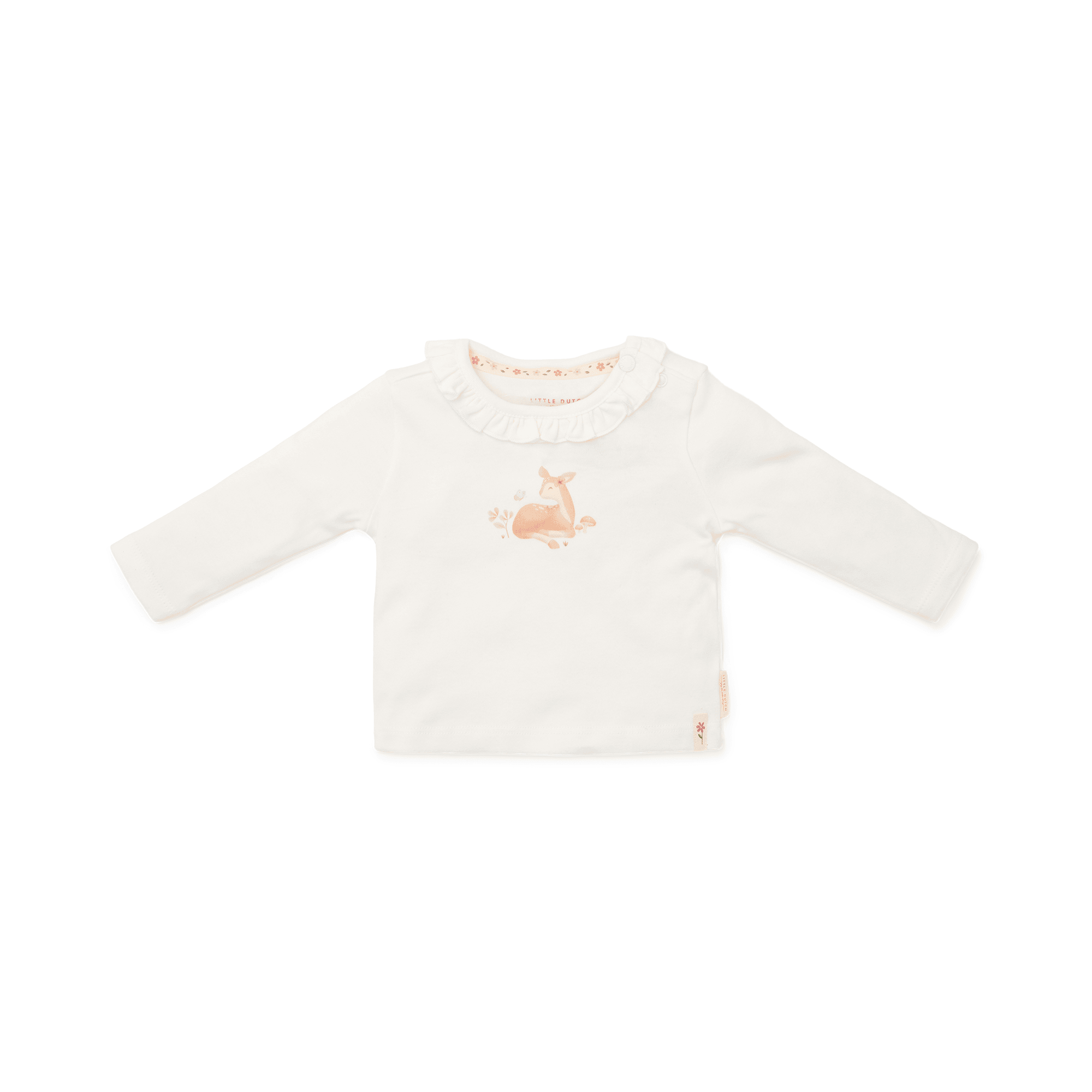 Langarmshirts, LITTLE DUTCH, Weiß – Besonderheit: aus 100% Baumwolle