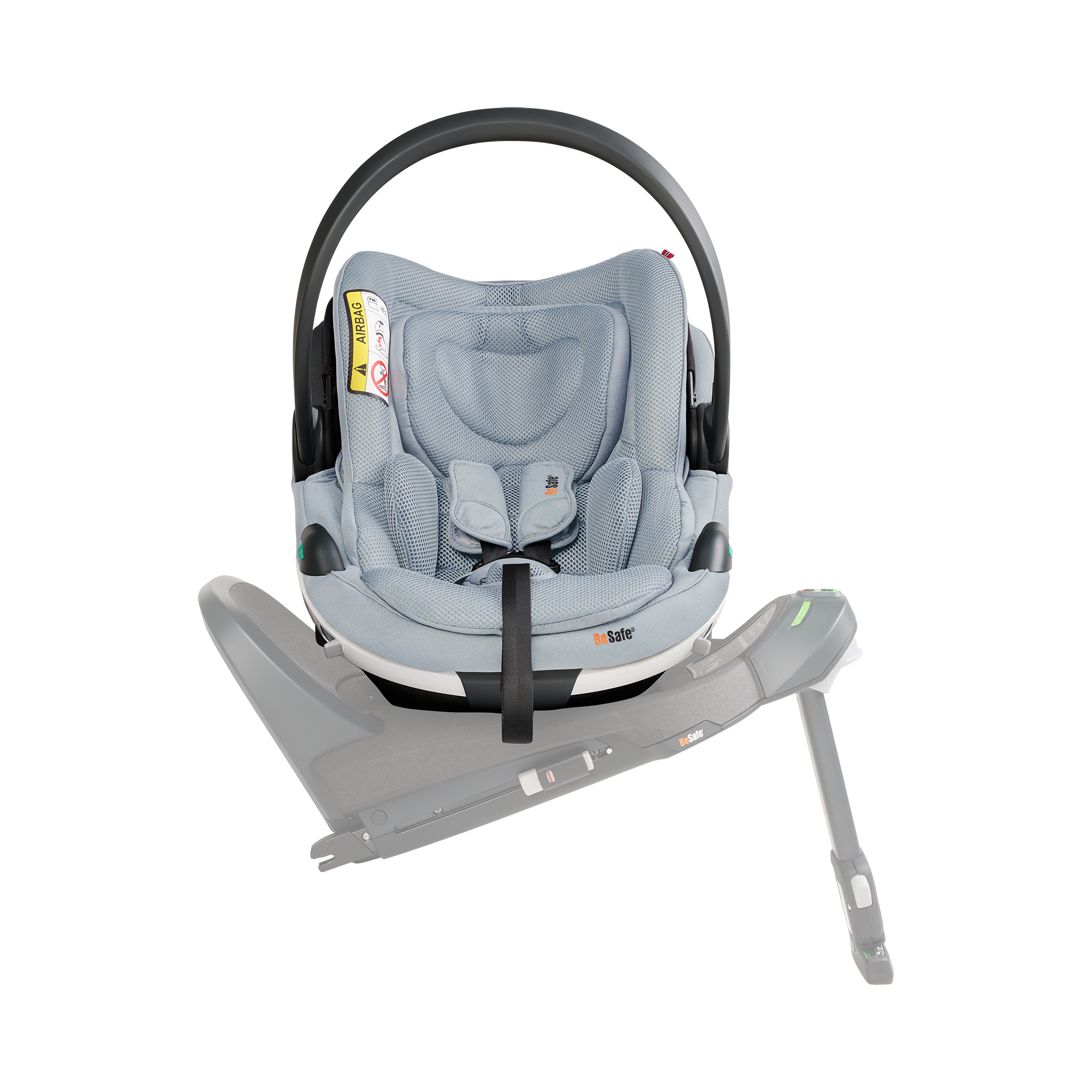 Babyschalen 0-13 kg, Gruppe 0+, BeSafe, Schwarz – Produktansicht