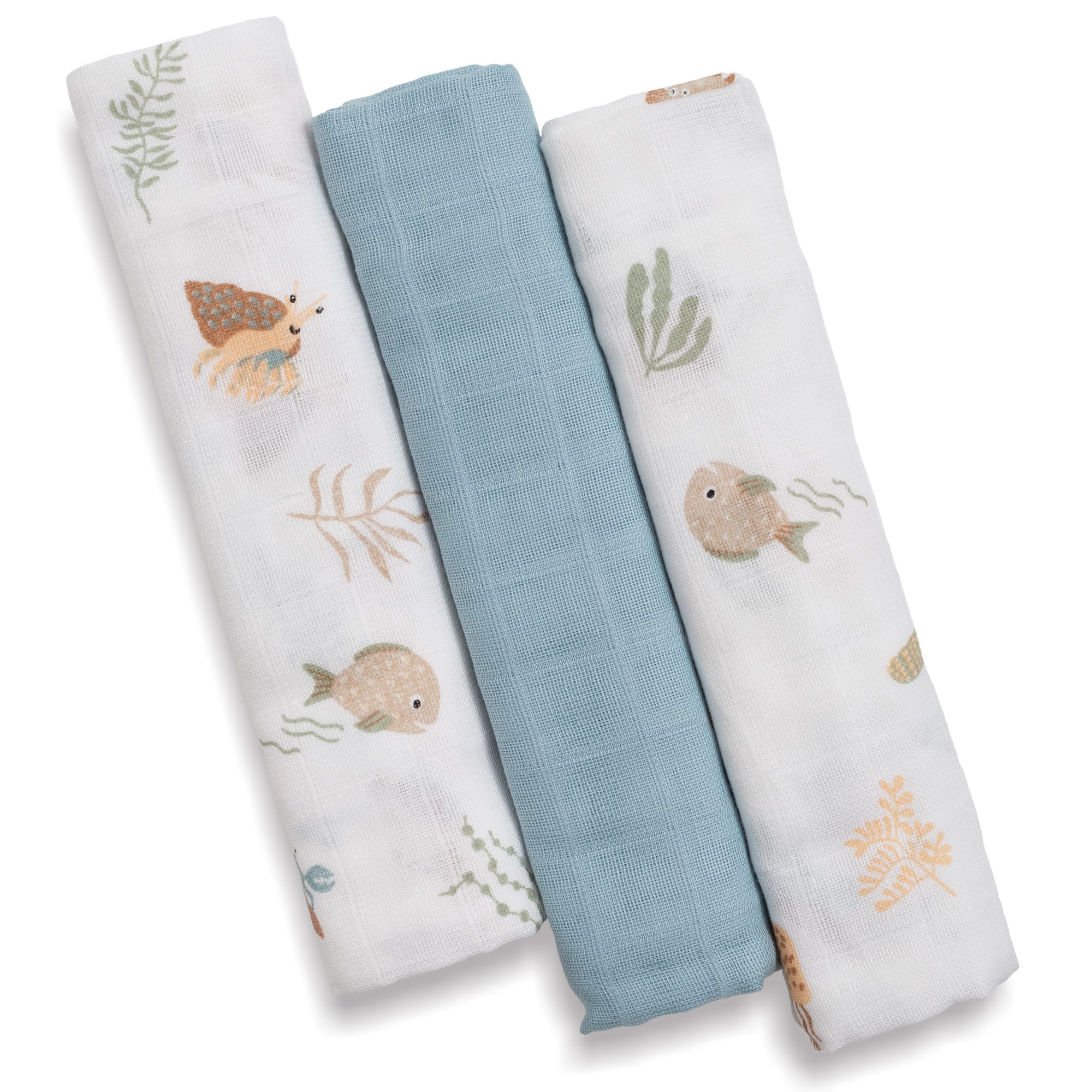 Mullwindeln, LITTLE ONE, Blau – Produktansicht
