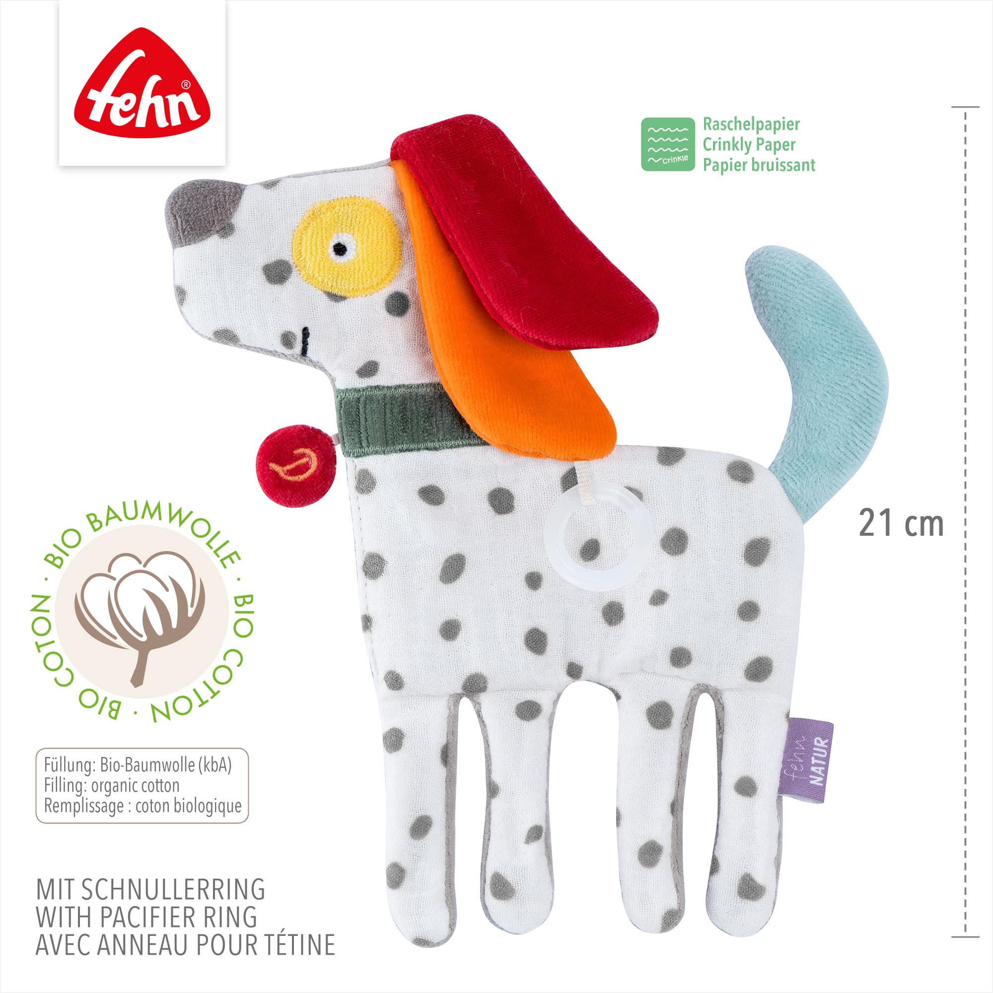 Knisterspielzeug & Knistertücher, fehn, Mehrfarbig – Produktansicht