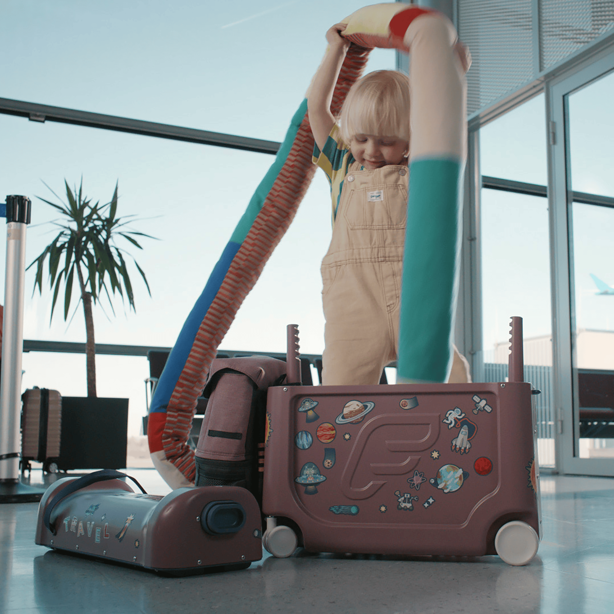 Kinderkoffer, STOKKE, Lila – Produktansicht