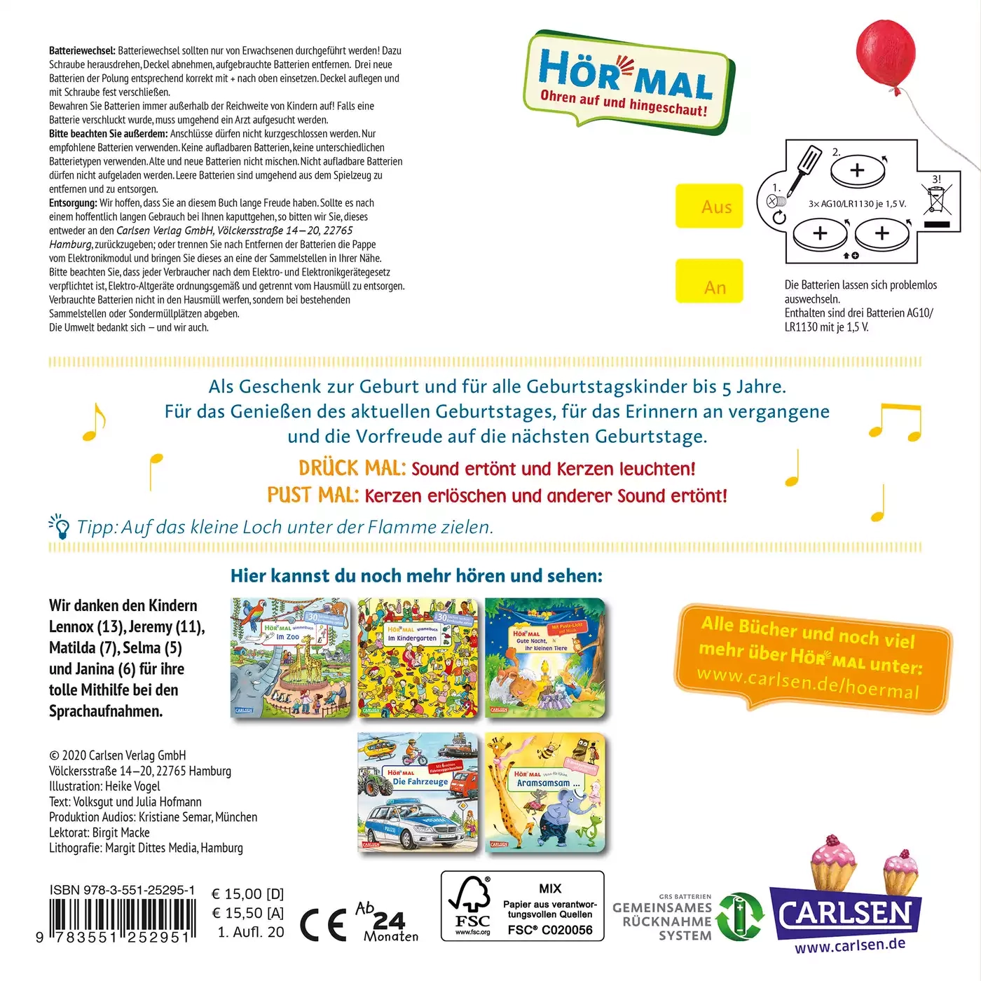 Kinderbücher, CARLSEN, Mehrfarbig – Produktansicht