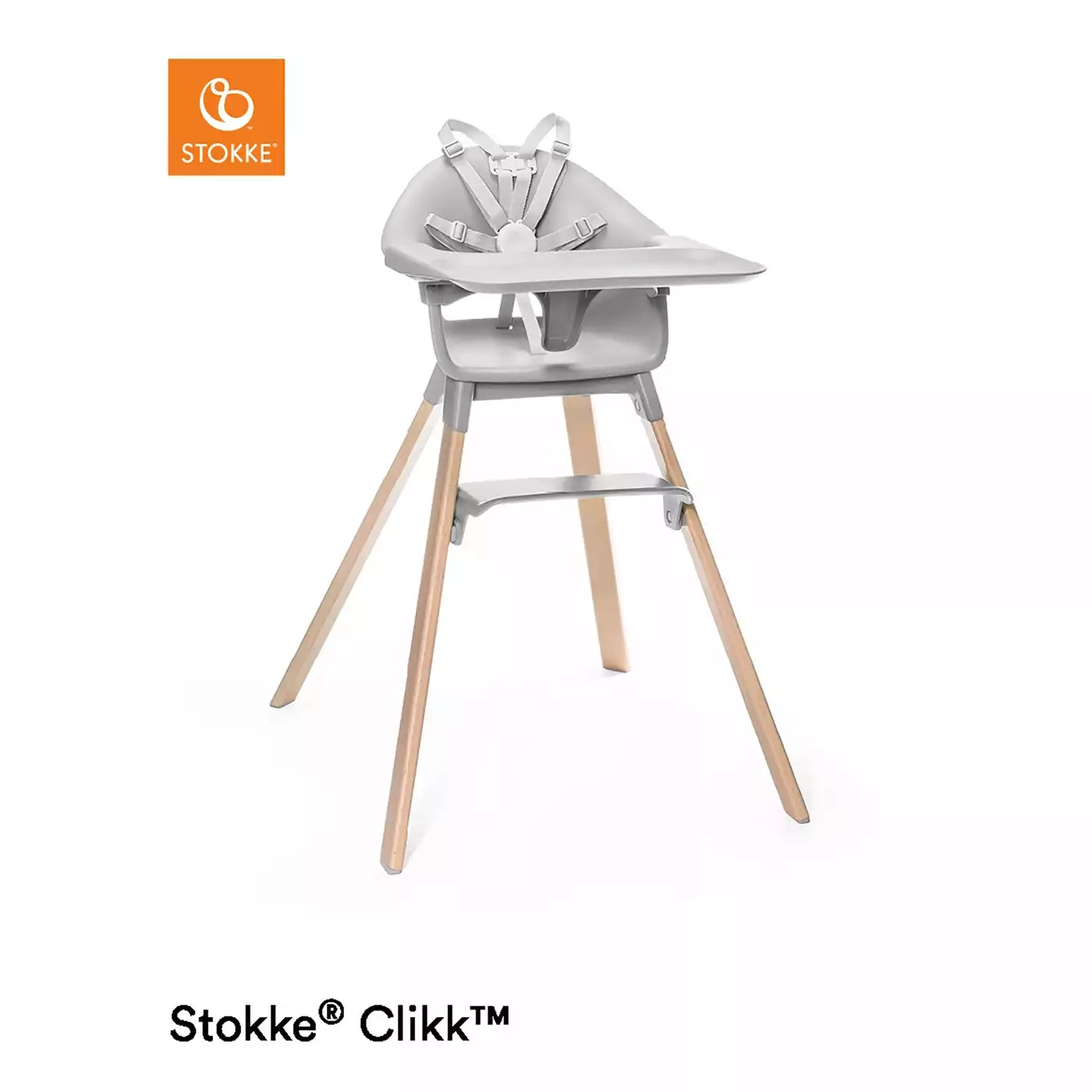 Treppenhochstühle, STOKKE, Grau – Produktansicht
