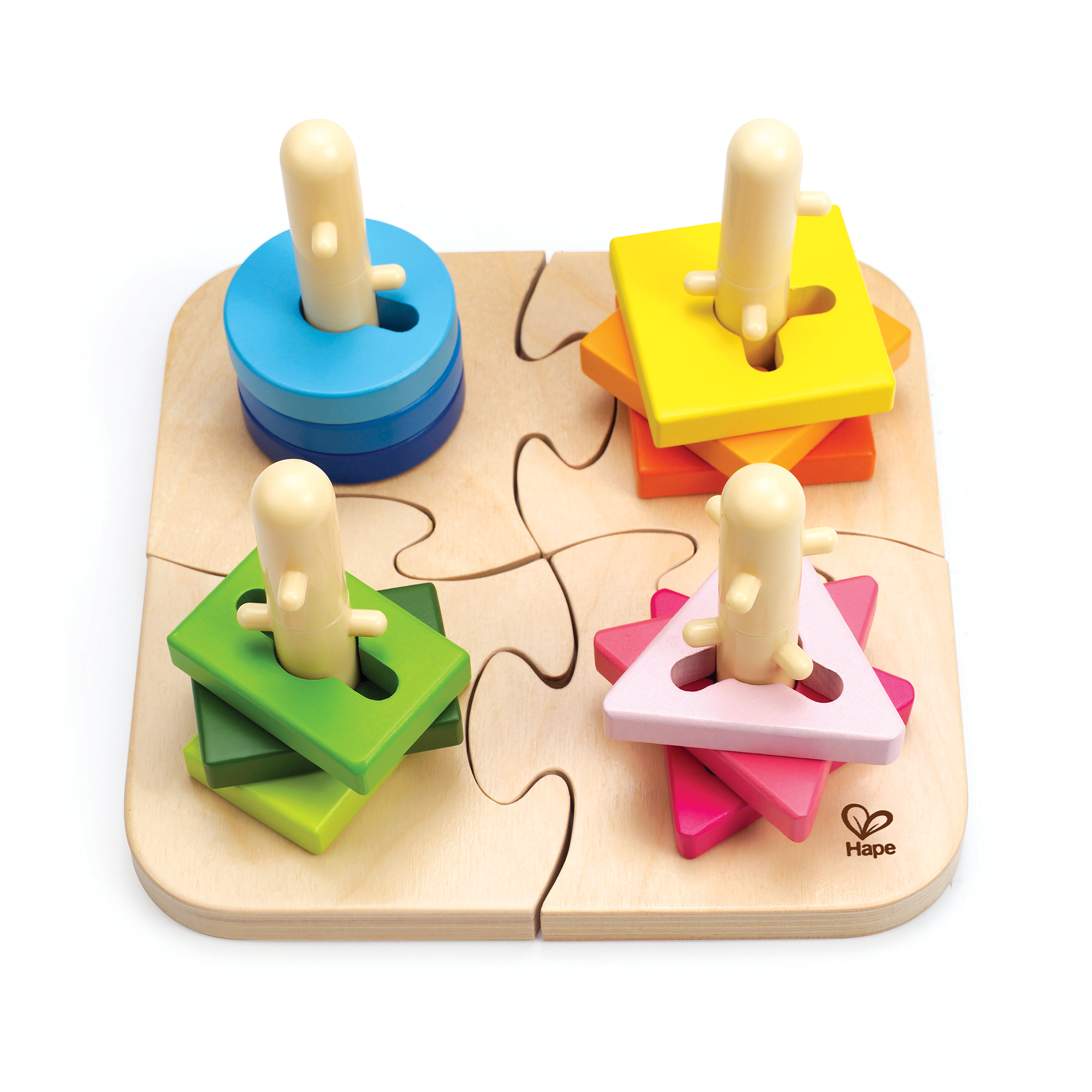 Holzpuzzle, Hape, Mehrfarbig – Produktansicht