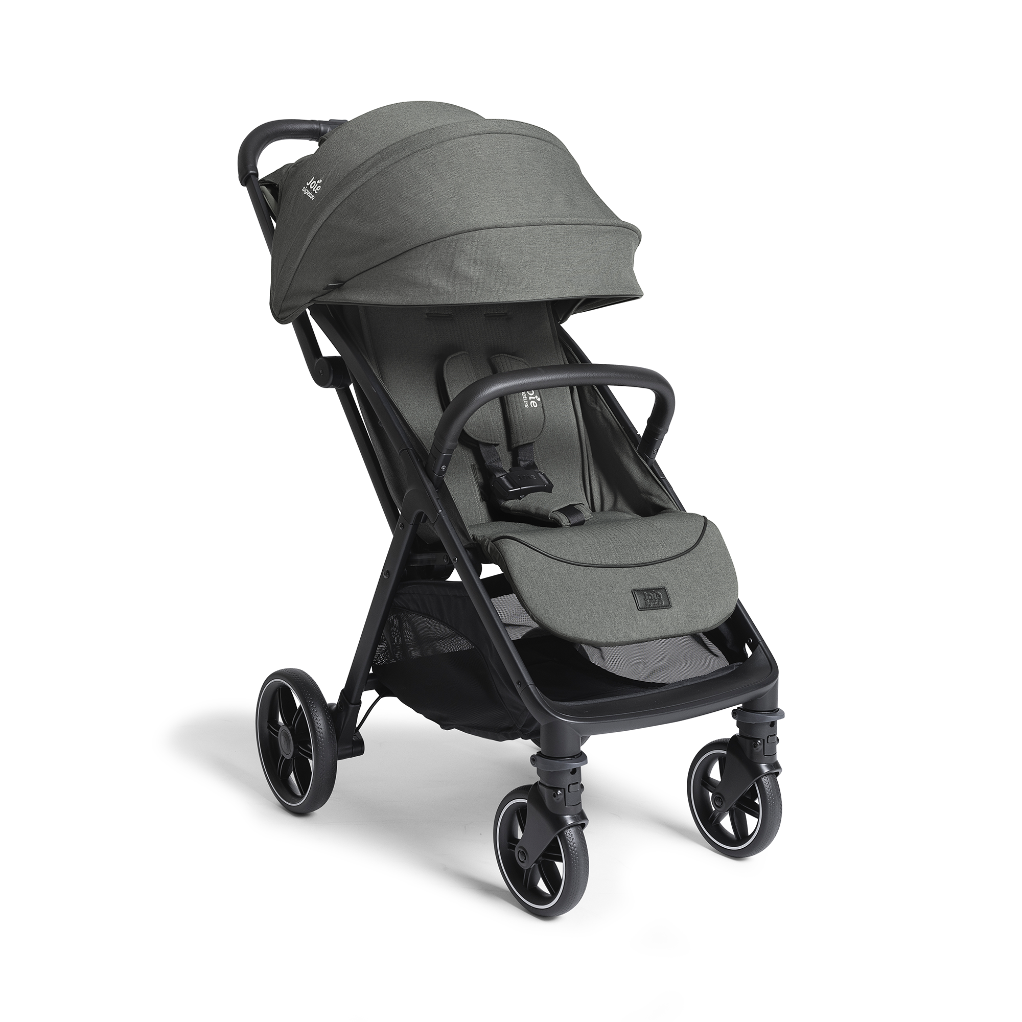 Buggys beige, Joie signature, Grün – Besonderheit: sicheres und einfaches Anschnallen durch AutoClick™-Magnetverschluss