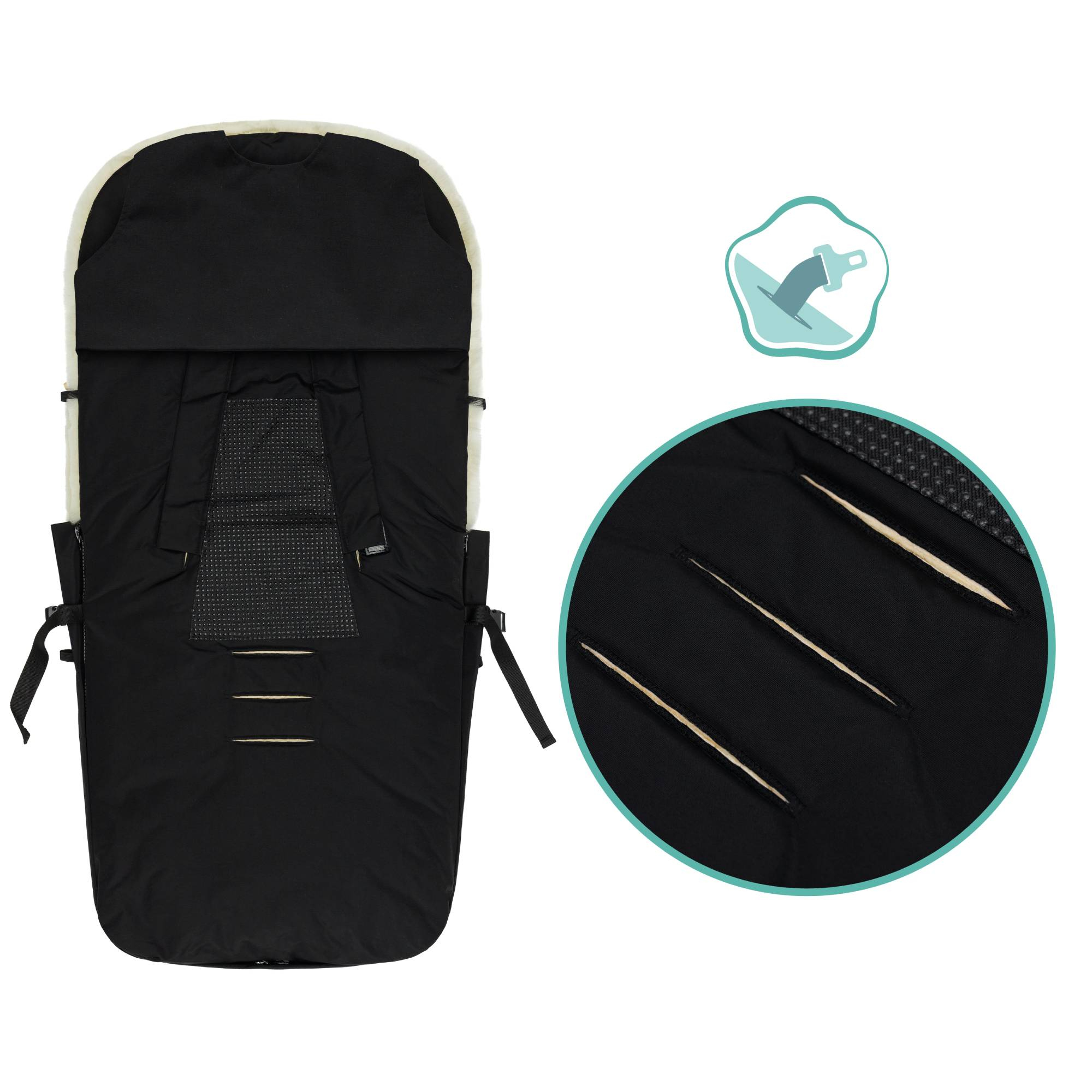 Fußsäcke & Decken, LITTLE ONE, Schwarz – Produktansicht