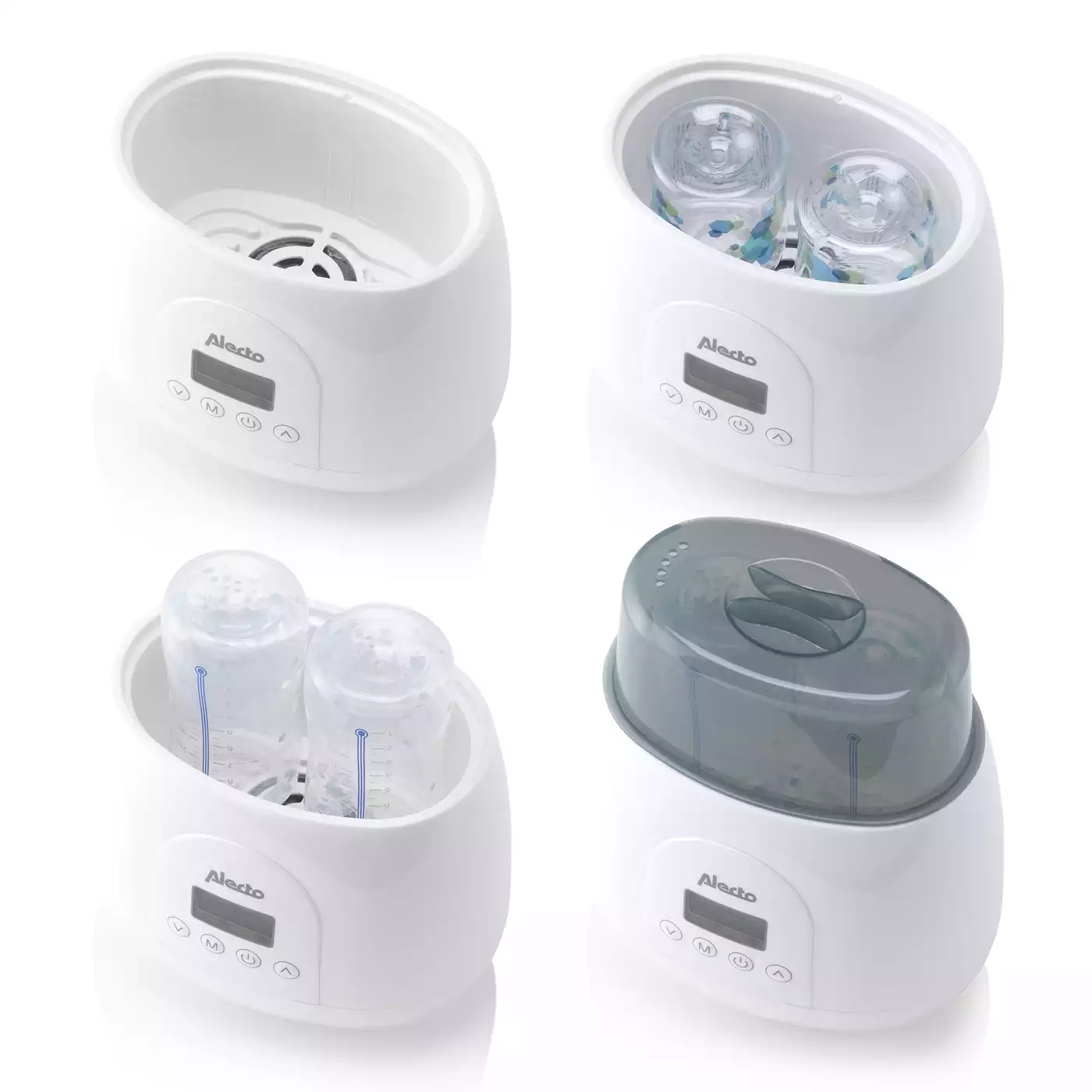 Babykostwärmer, Alecto baby, Weiß – Produktansicht