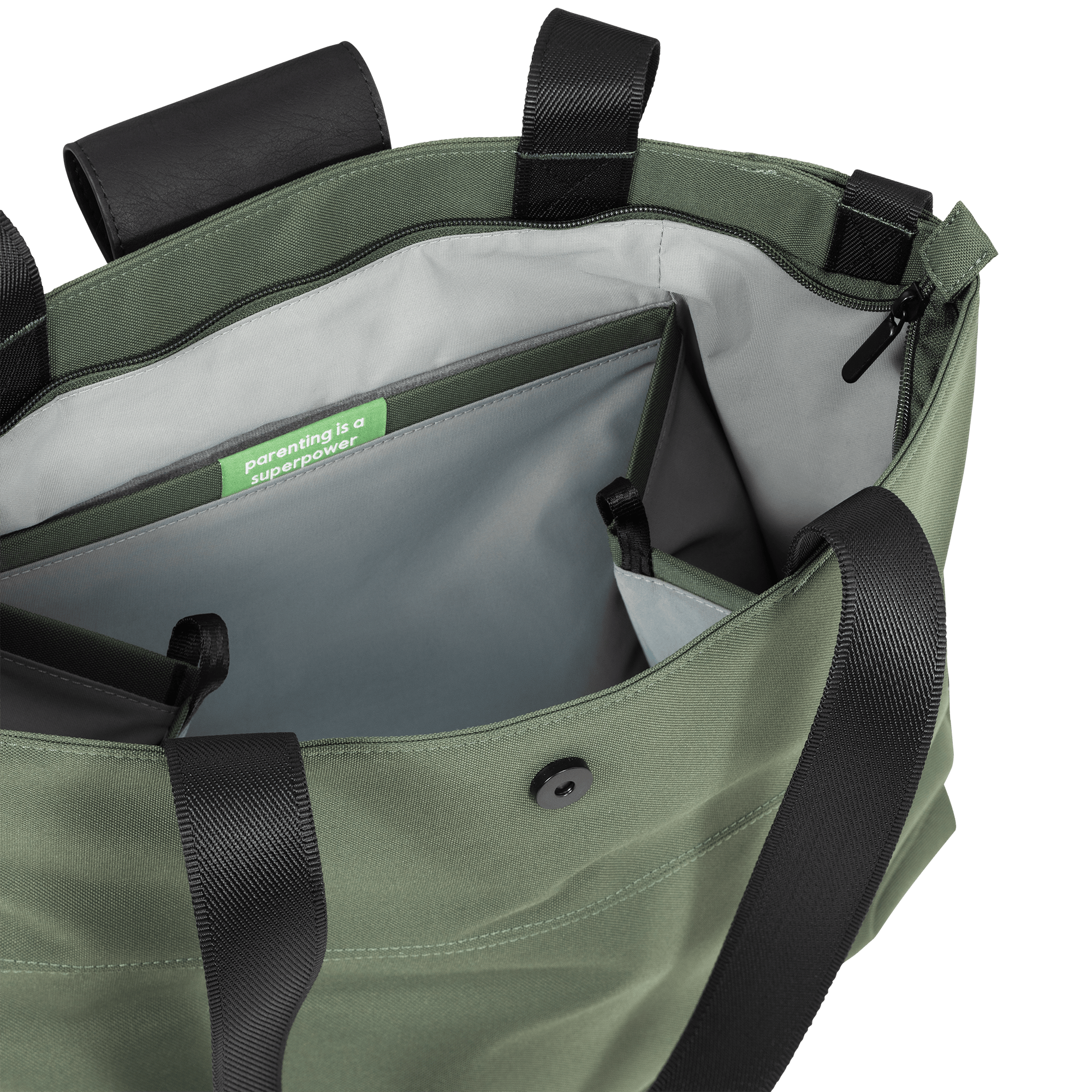 Produkte, JOOLZ, Grün – Besonderheit: Joolz Wickeltasche – kann einfach am Kinderwagen befestigt werden