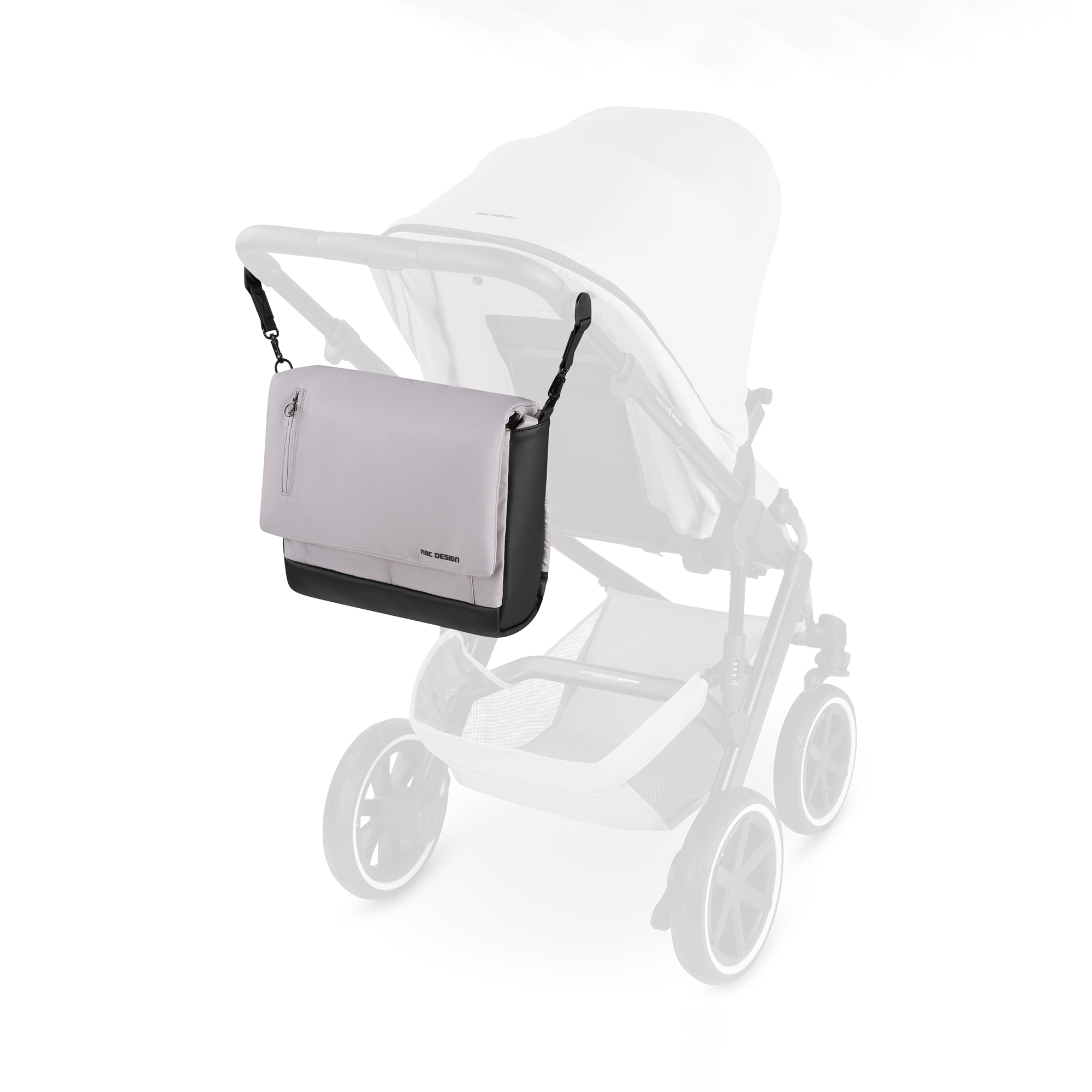 Wickeltaschen grau, ABC DESIGN, Grün – Produktansicht