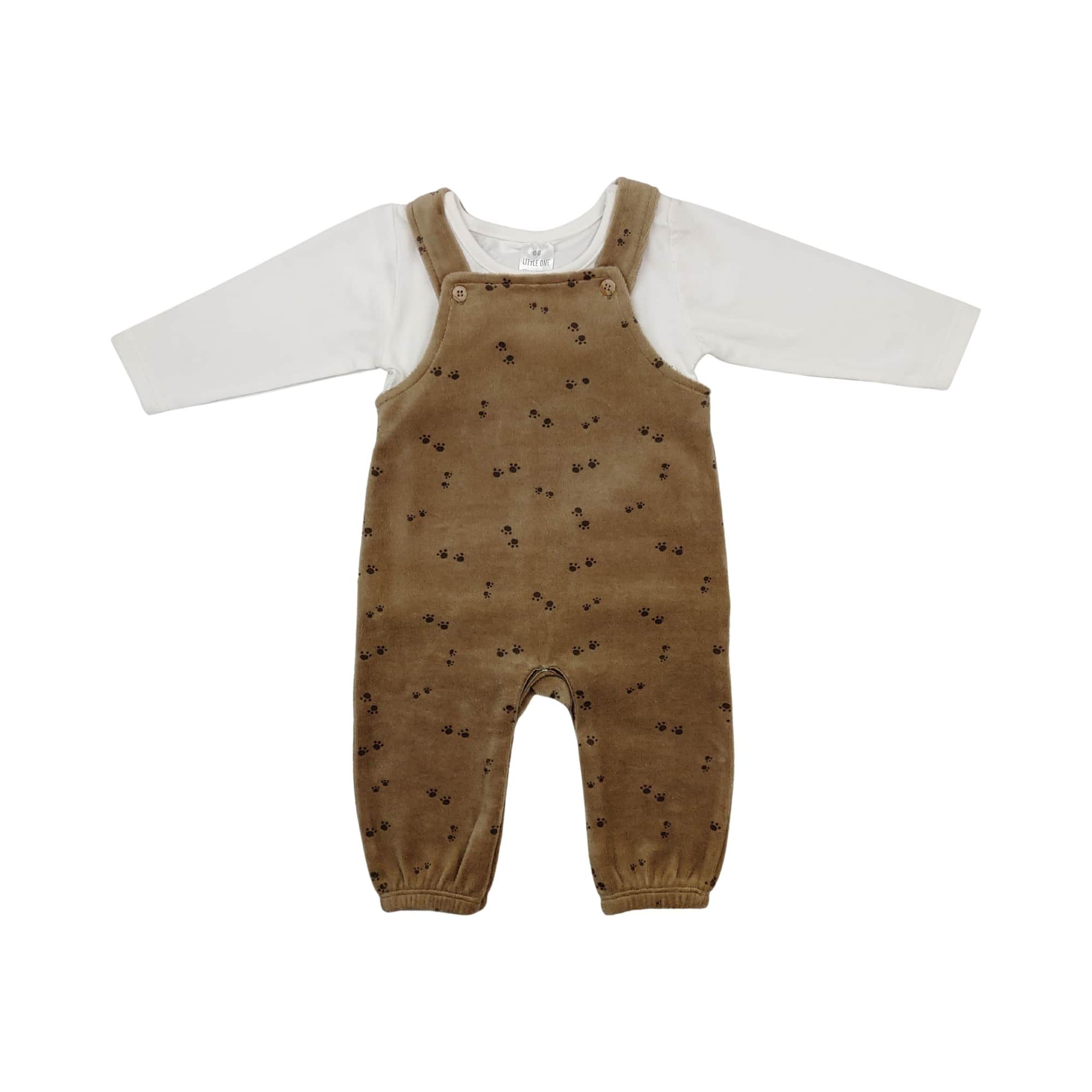 Strampler, LITTLE ONE, Braun – Produktansicht