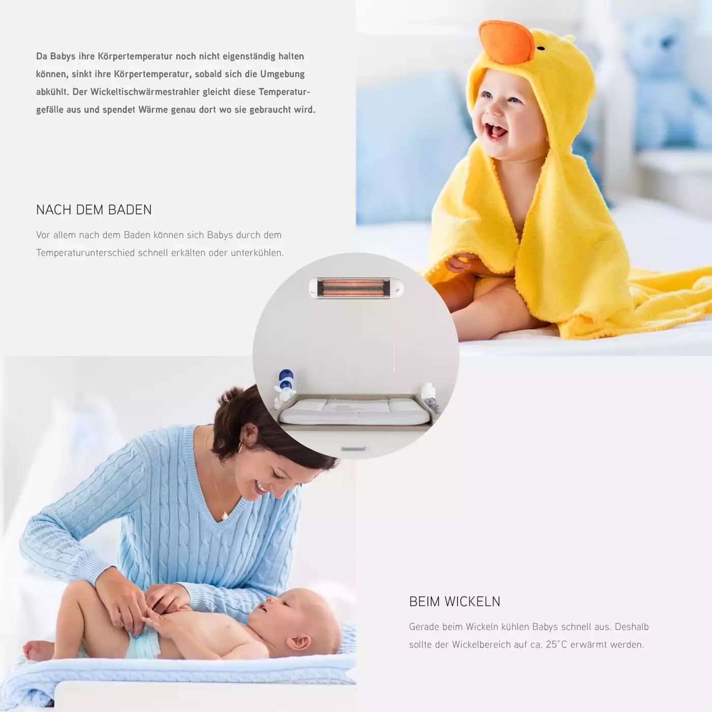 Heizstrahler, Safe & Care – Produktansicht