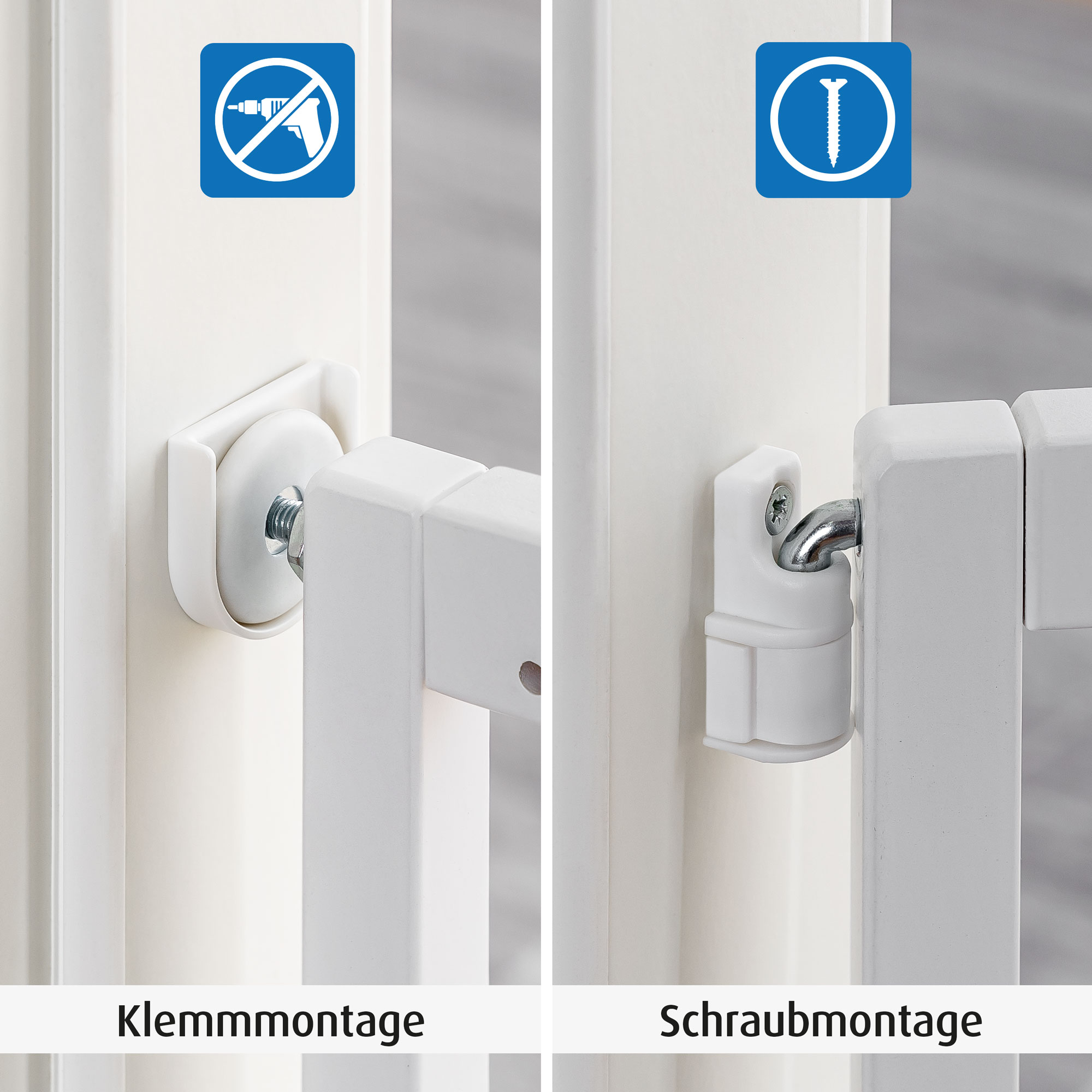 Tür- & Treppenschutzgitter, reer, Weiß – Produktansicht