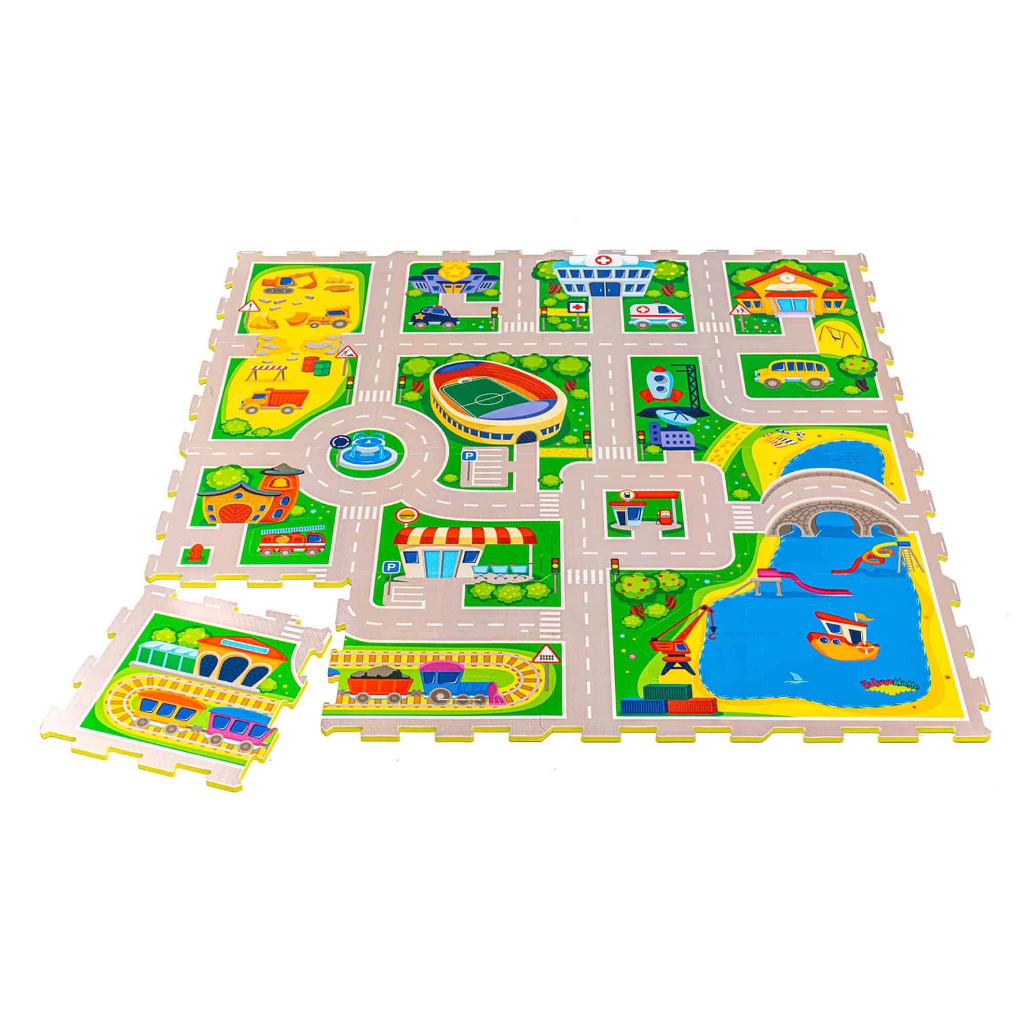 Puzzlematten, Hakuna matte, Grün – Produktansicht