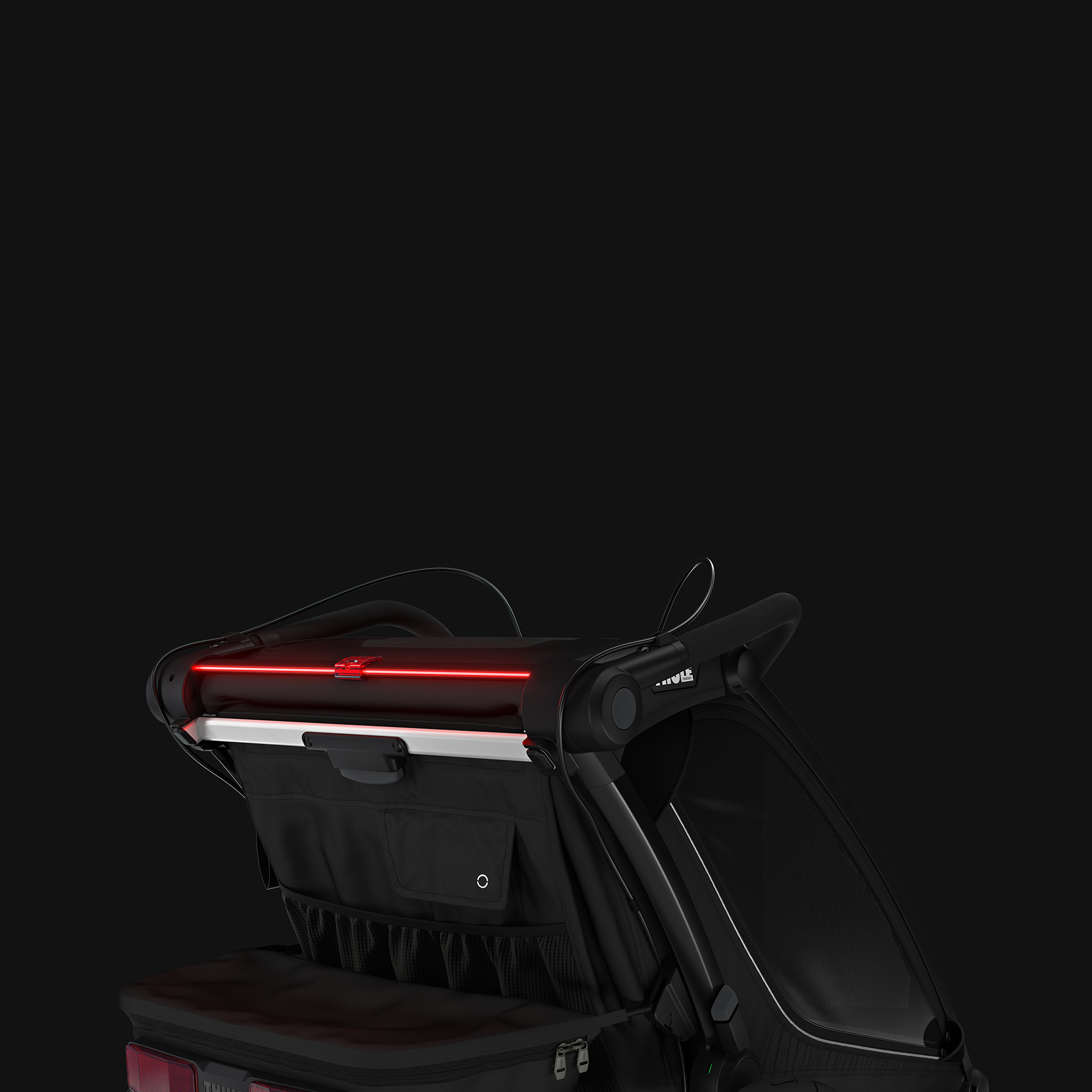 Fahrradanhänger, THULE, Schwarz – Produktansicht