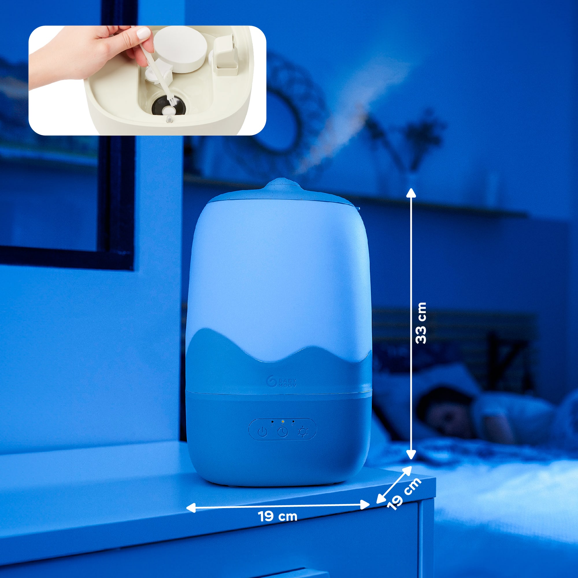 Luftbefeuchter, babymoov, Beige – Produktansicht