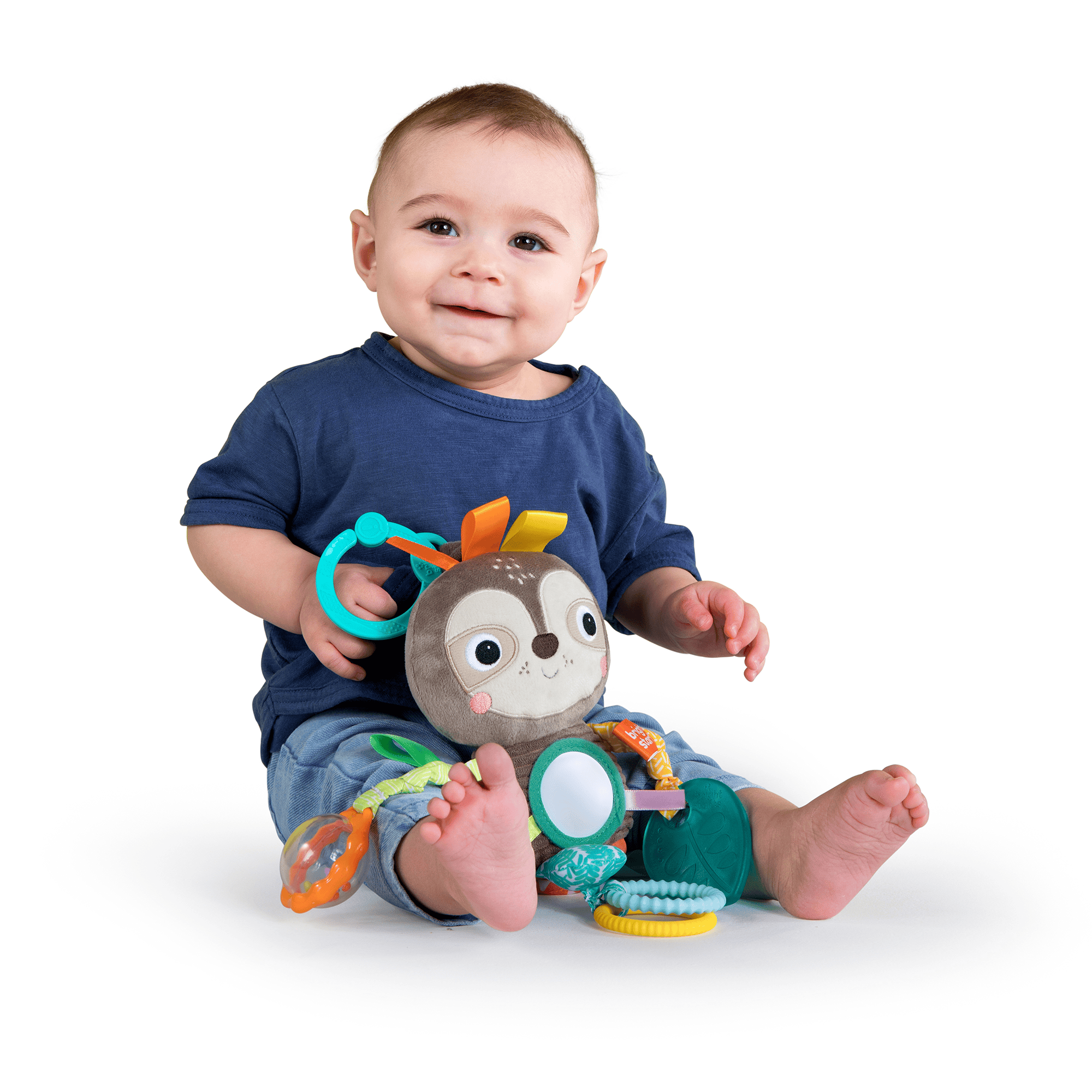 Kinderwagen Spielzeug, BrightStarts, Braun – Besonderheit: einfach zu befestigen