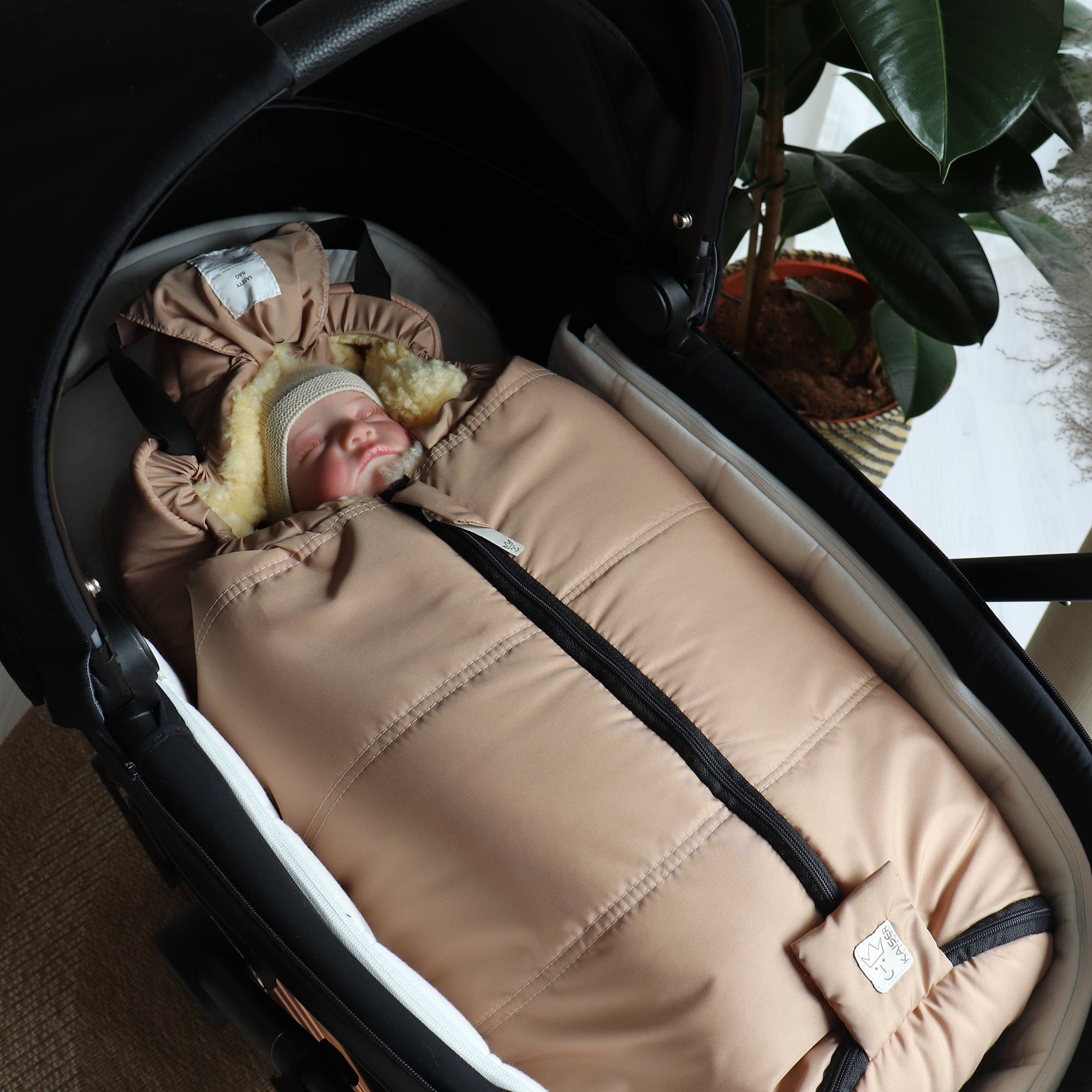 Fußsäcke, KAISER, Beige – Produktansicht