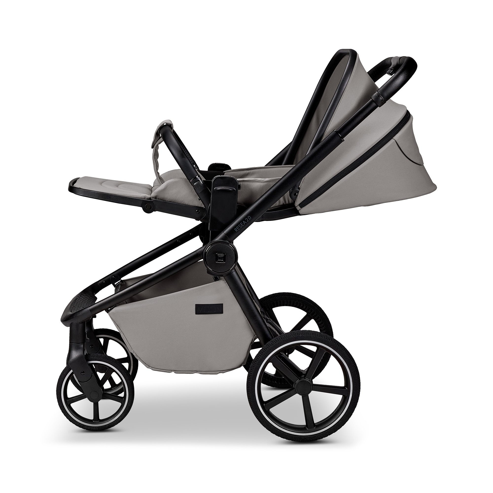 Kombi-Kinderwagen, MOON, Grau – Produktansicht