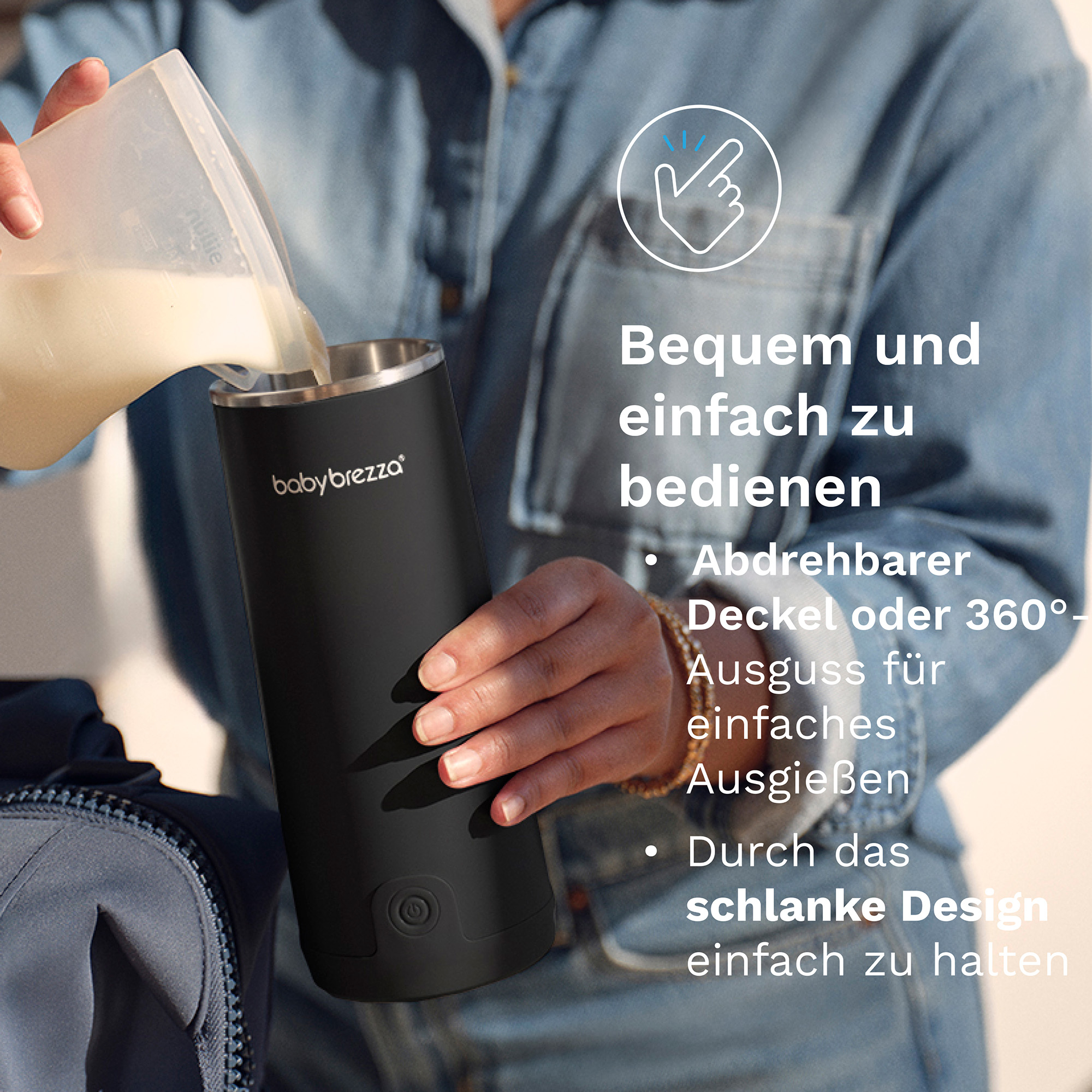 Babykostwärmer, babybrezza, Schwarz – Produktansicht