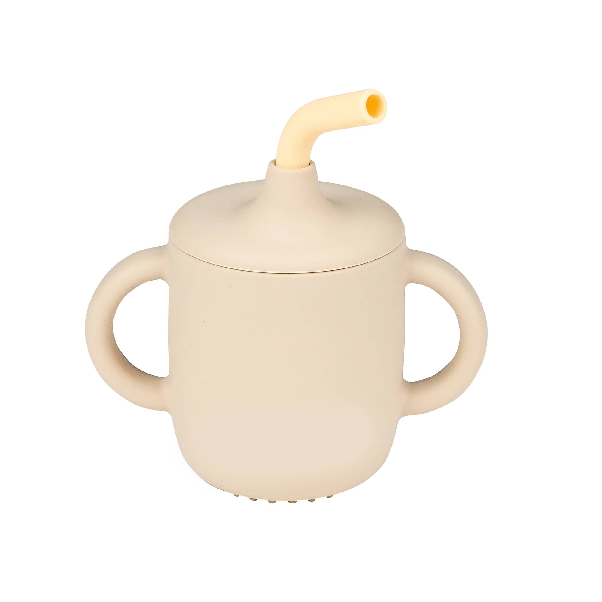 Trinklernbecher ab 4 Monate, Nattou, Beige – Besonderheit: stabile Henkel