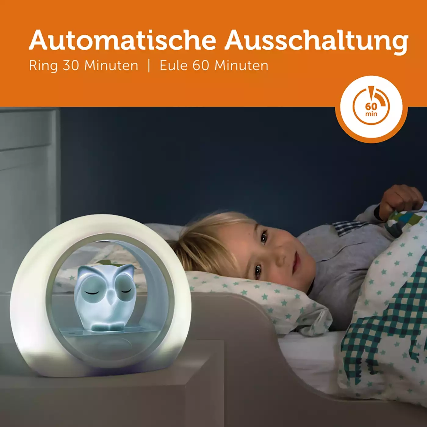 Nachtlichter, ZAZU, Grau – Produktansicht