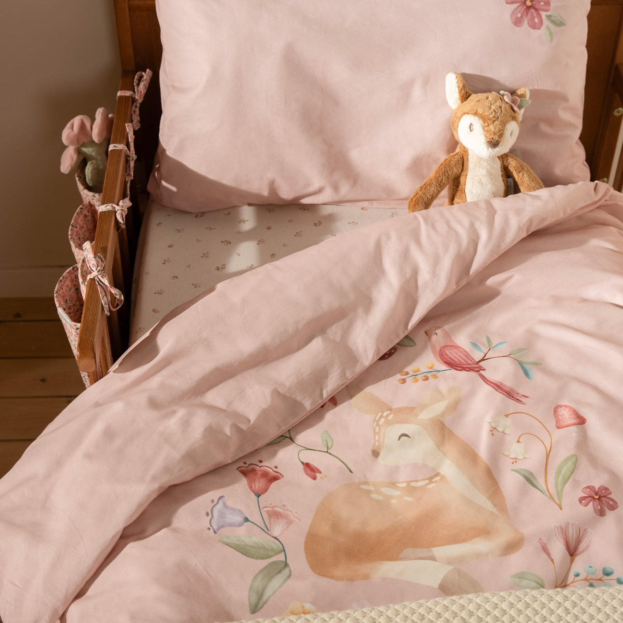 Bettbezüge, LITTLE DUTCH, Pink – Besonderheit: 2er-Set aus 100% Bio-Baumwolle