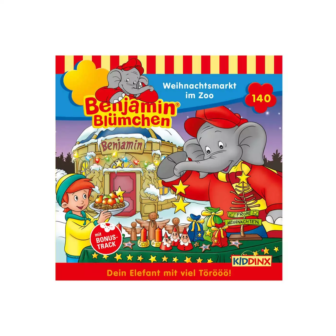 CD Benjamin Blümchen 140 - Weihnachtsmarkt im Zoo KIDDINX 2000577521005 1