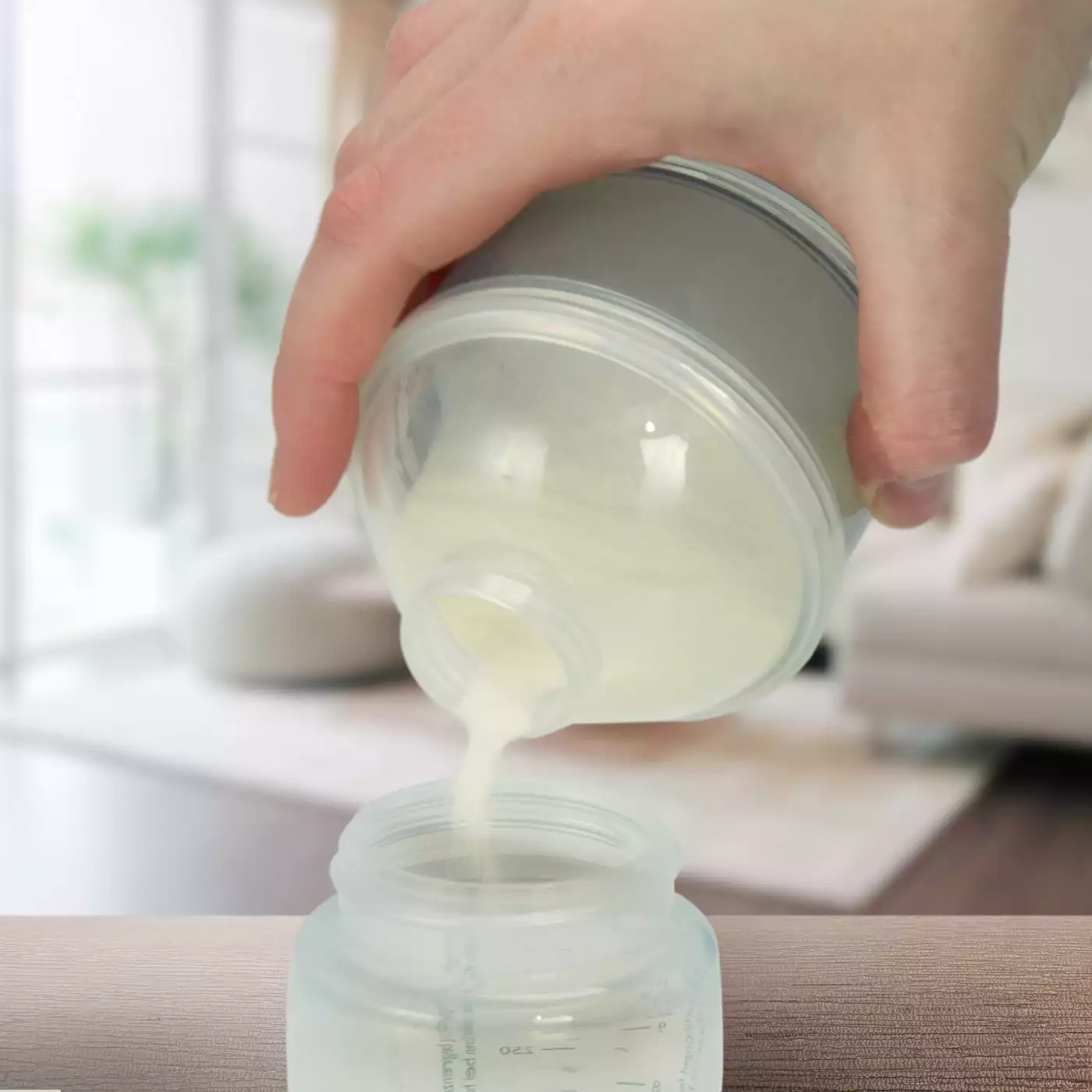 Nahrungsbehälter, Alecto baby, Transparent – Produktansicht