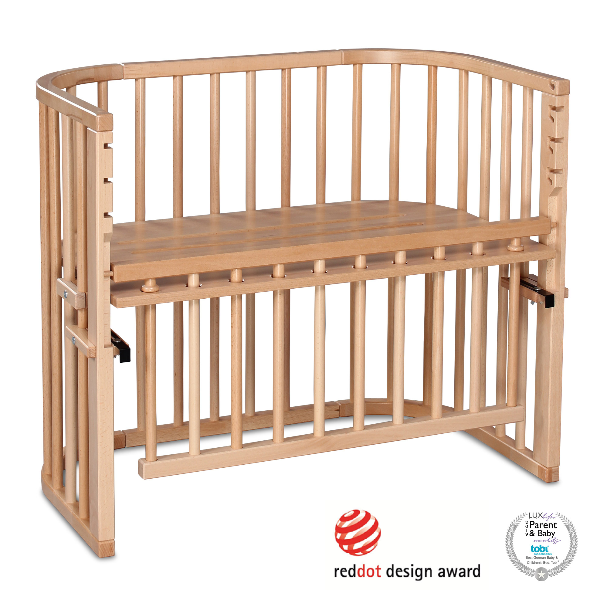 Beistellbetten, babybay, Braun – Produktansicht