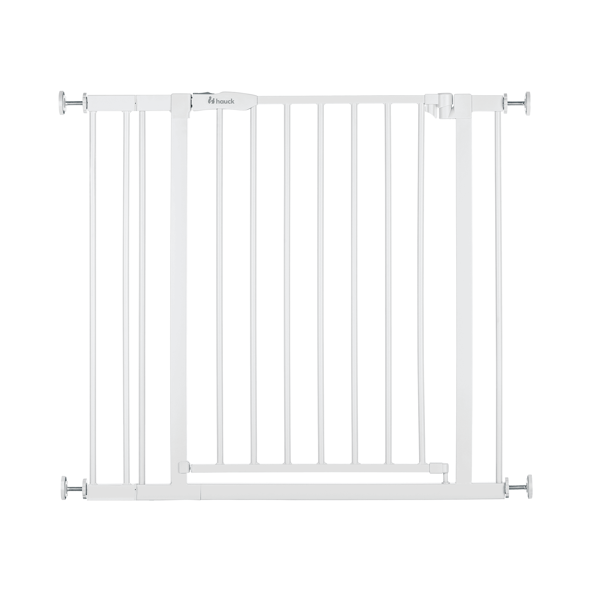 Tür- & Treppenschutzgitter, hauck, Weiß – Besonderheit: bestehend aus Tür- & Treppenschutzgitter Open N Stop 2 und 9 cm Verlängerung