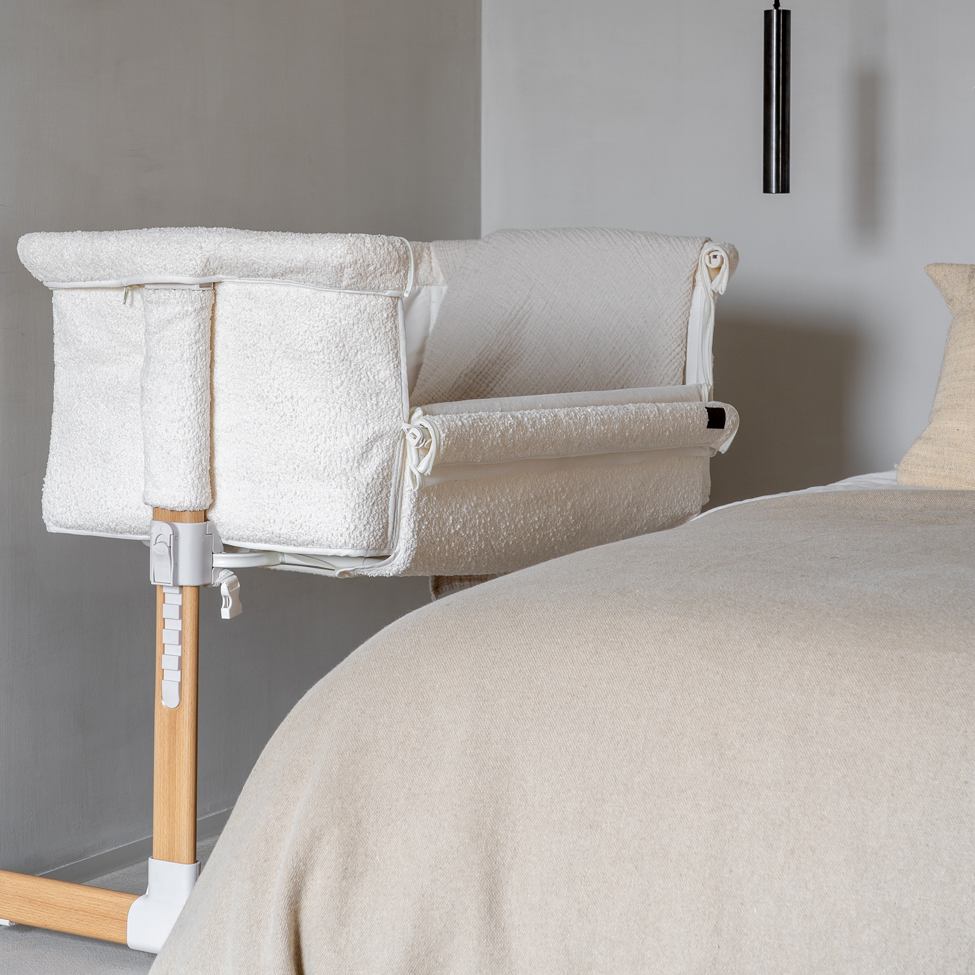Beistellbetten, Quax, Beige – Besonderheit: höhenverstellbar