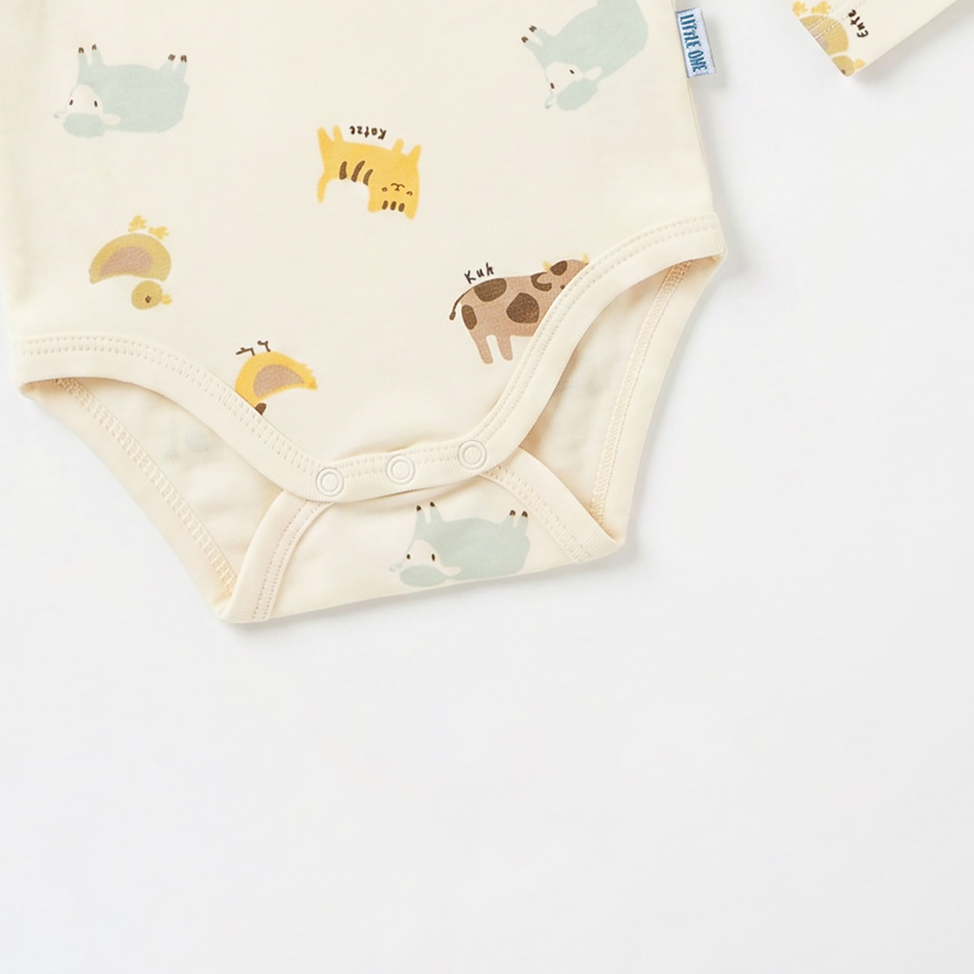 Langarmbodys, LITTLE ONE, Weiß – Produktansicht