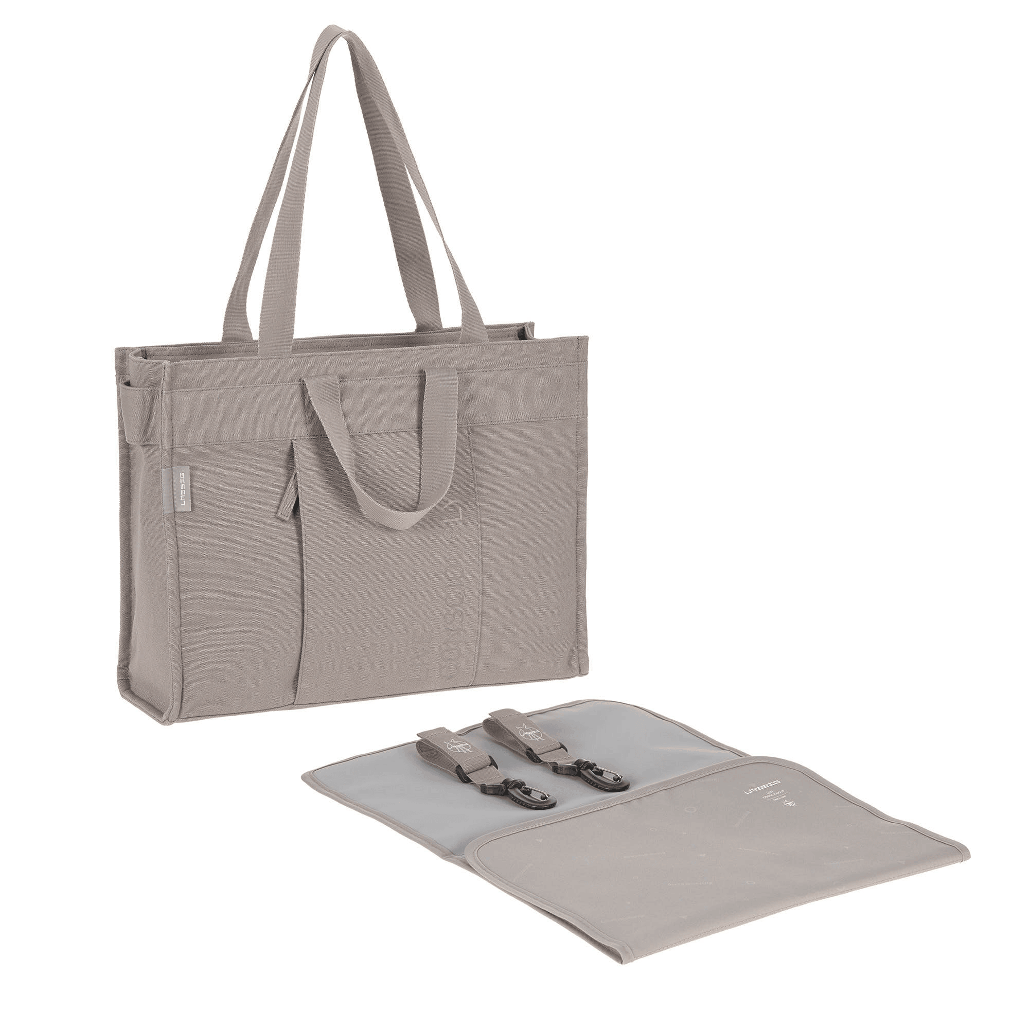 Wickeltaschen, LÄSSIG, Grau – Produktansicht