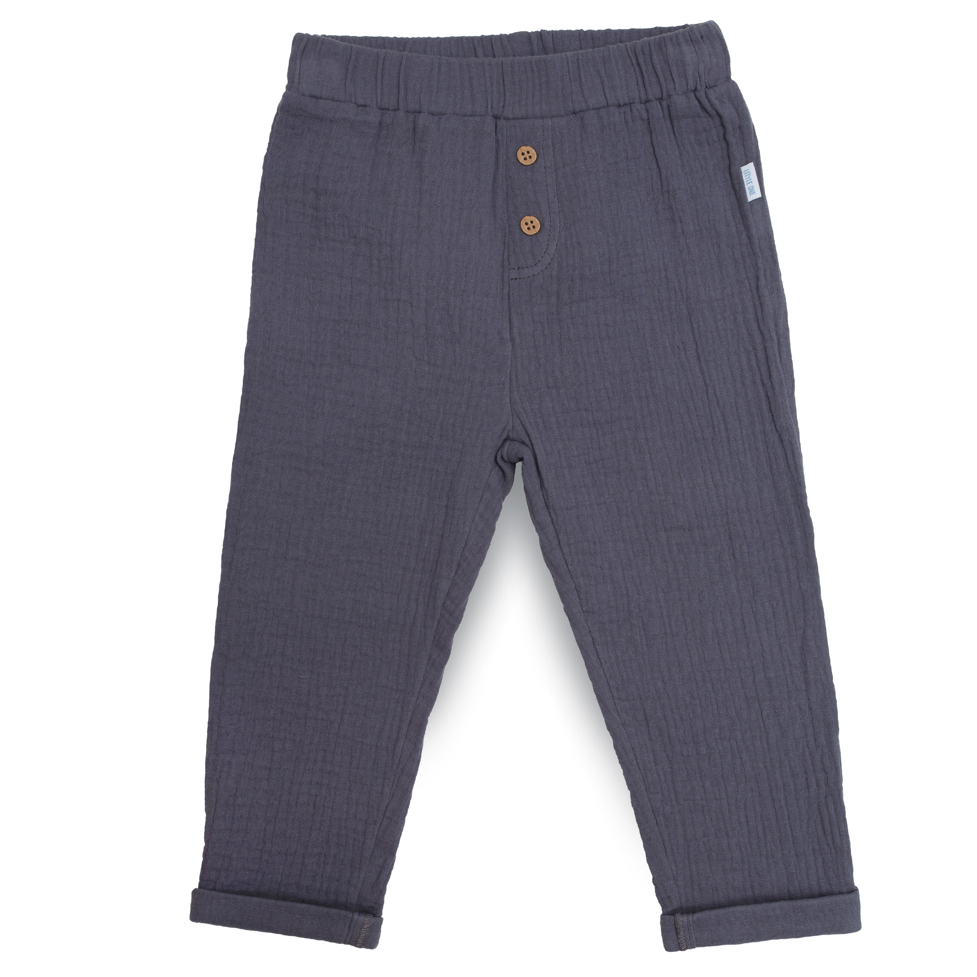 Musselin Hosen, LITTLE ONE, Blau – Produktansicht