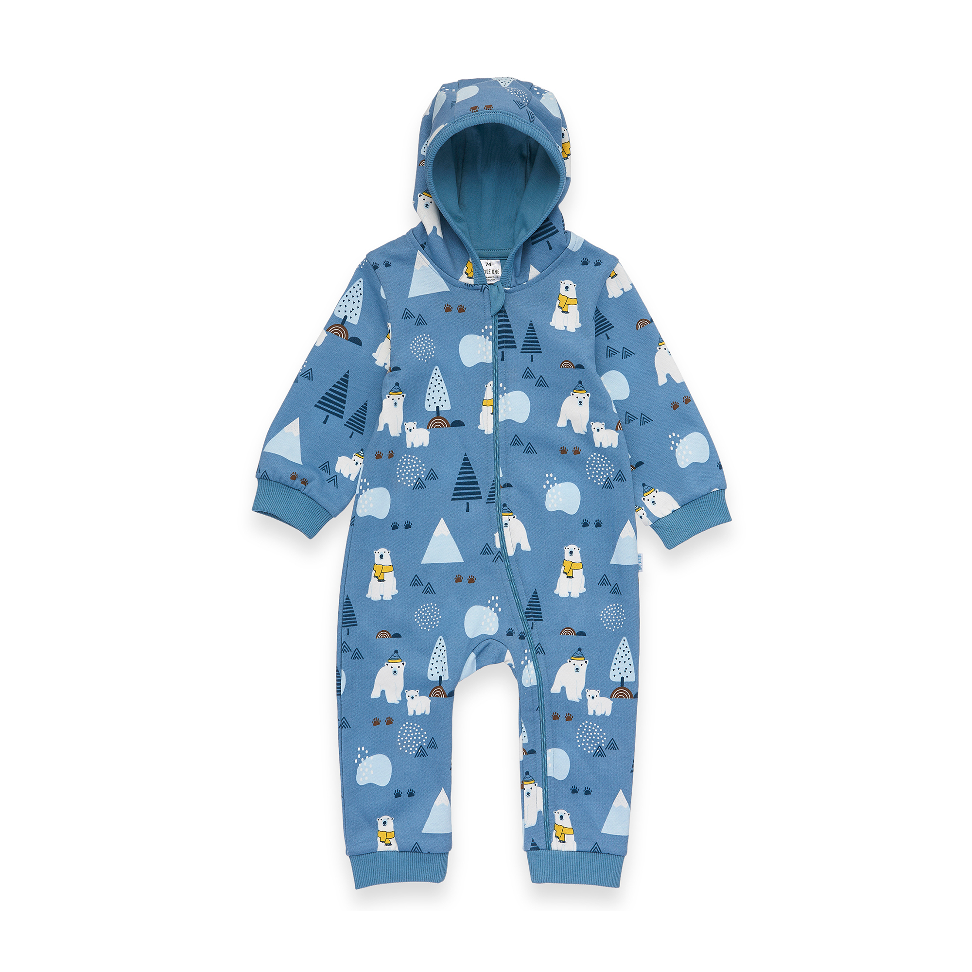 Overalls, LITTLE ONE, Blau – Besonderheit: aus 80% Baumwolle