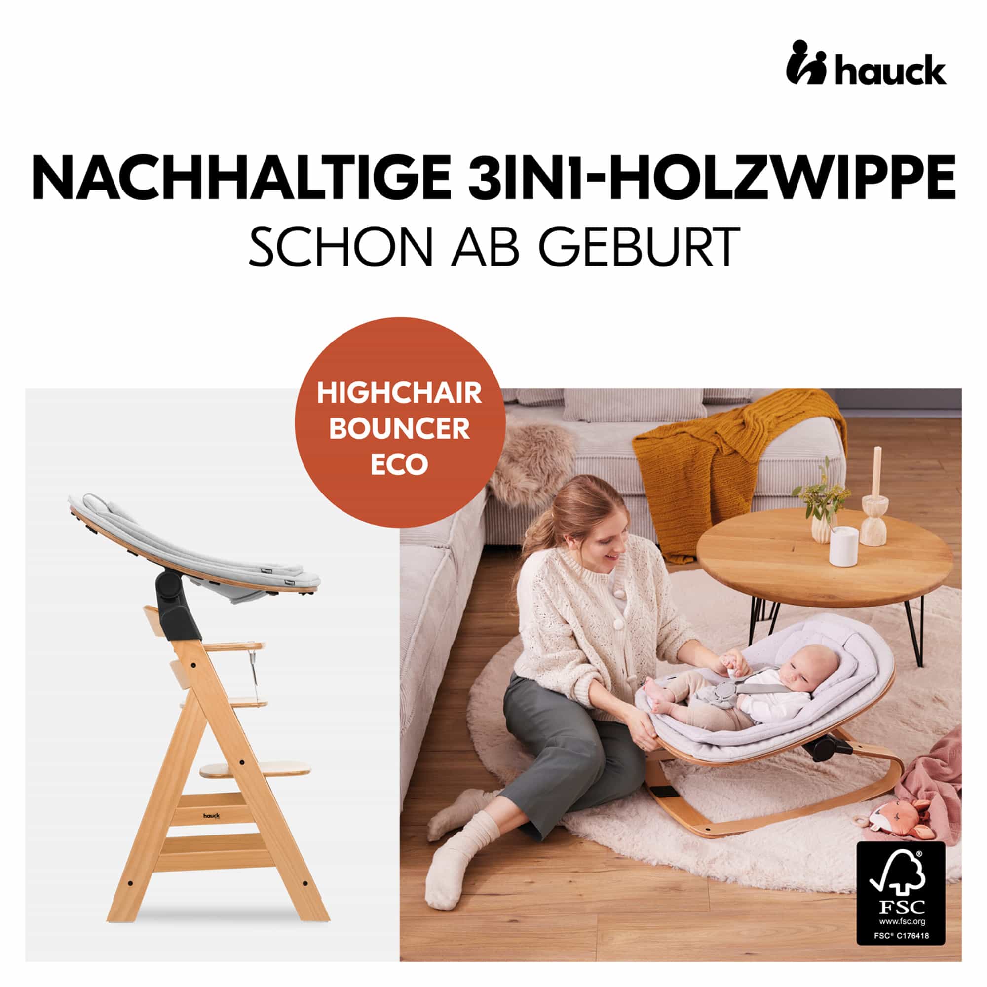 Wippen, hauck, Grau – Produktansicht