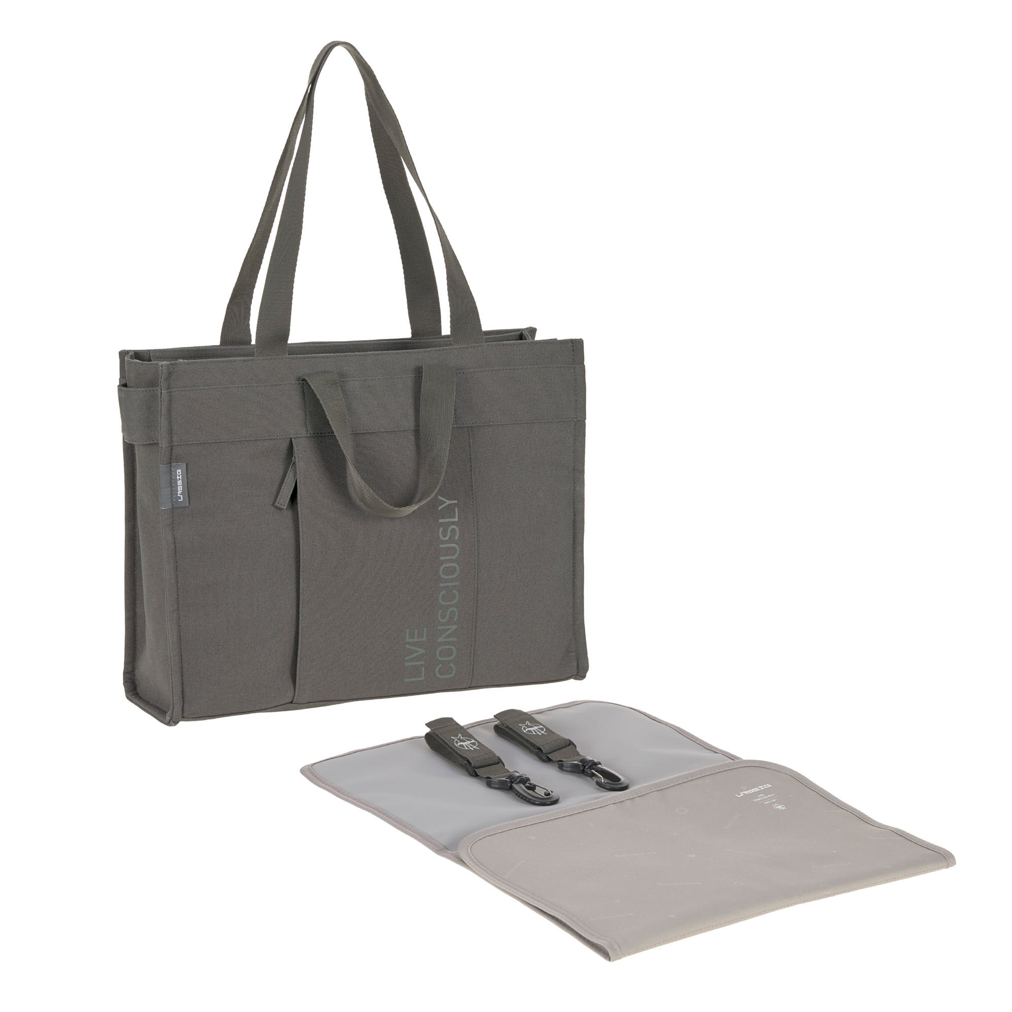 Wickeltaschen, LÄSSIG, Grau – Produktansicht