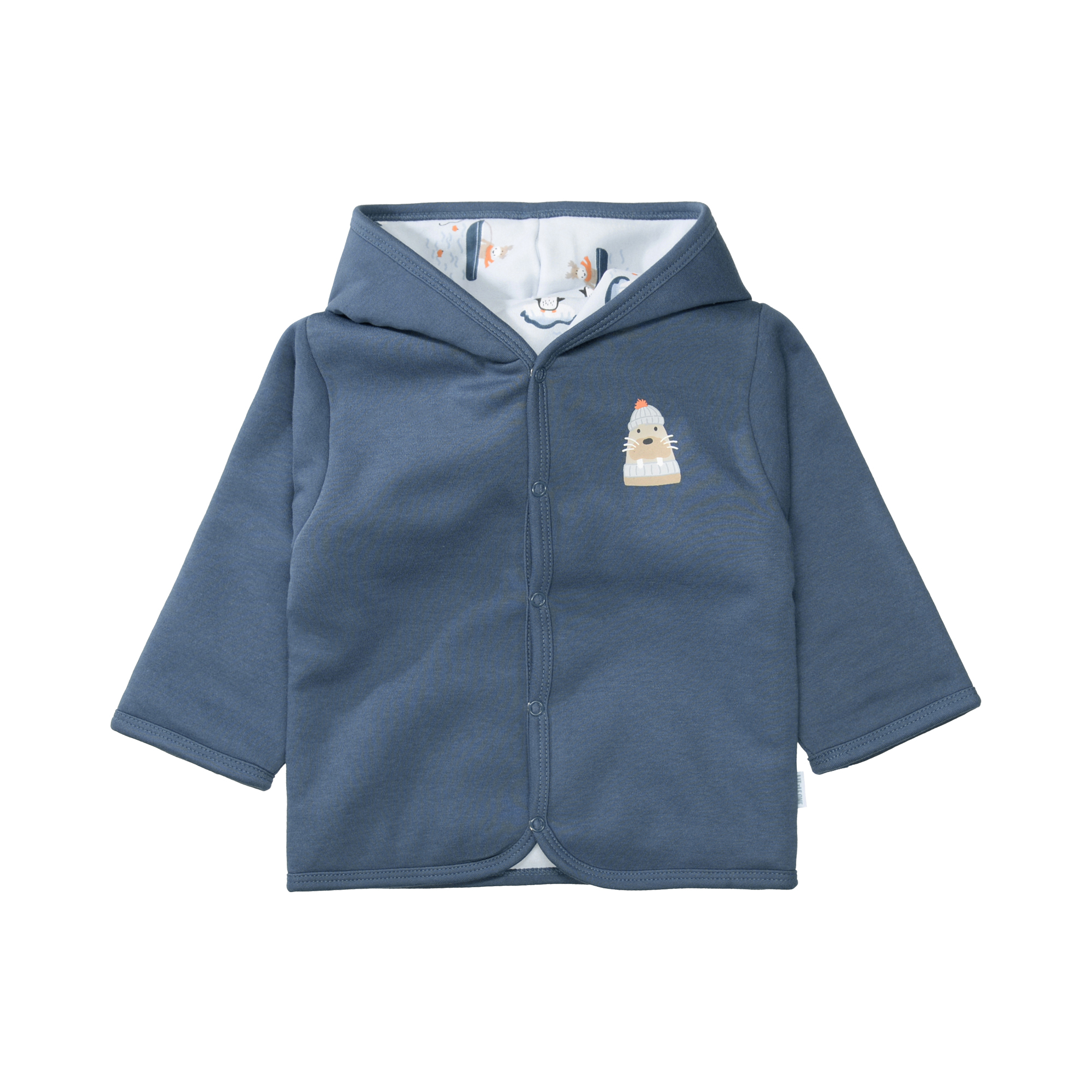 Wendejacken, LITTLE ONE, Blau – Besonderheit: aus 100% Bio-Baumwolle