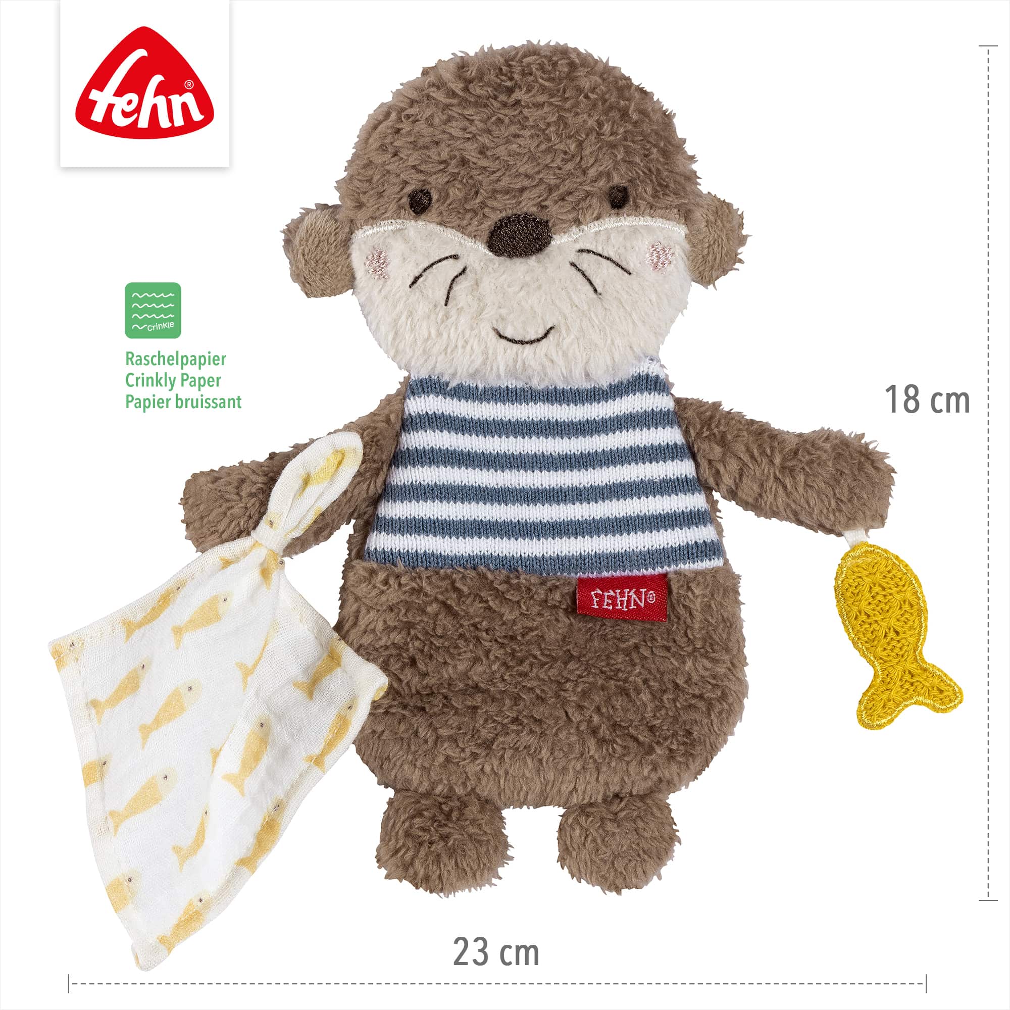 Knisterspielzeug & Knistertücher, fehn, Braun – Produktansicht