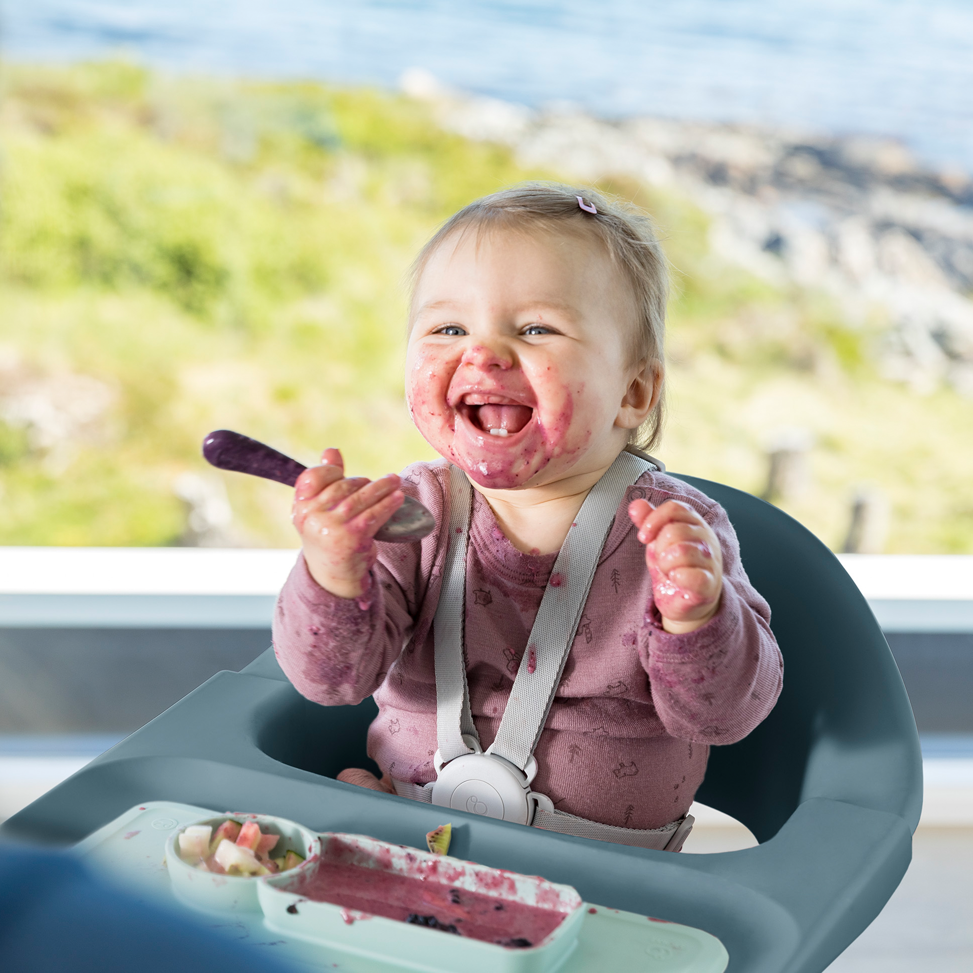 Treppenhochstühle, STOKKE, Blau – Produktansicht