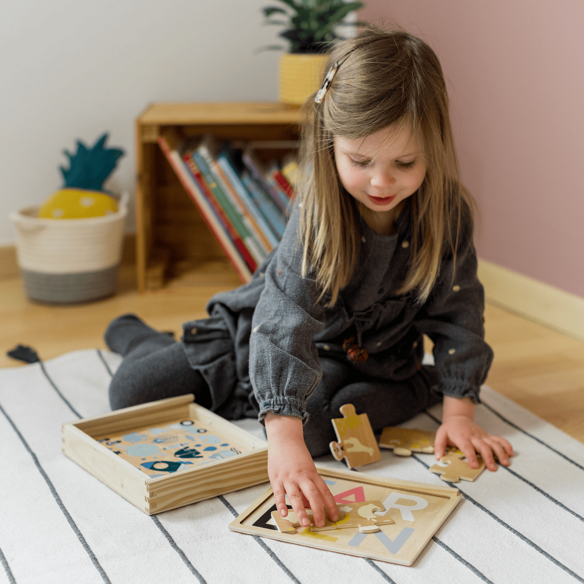 Holzpuzzle, KINDSGUT, Braun – Besonderheit: spielerische Förderung