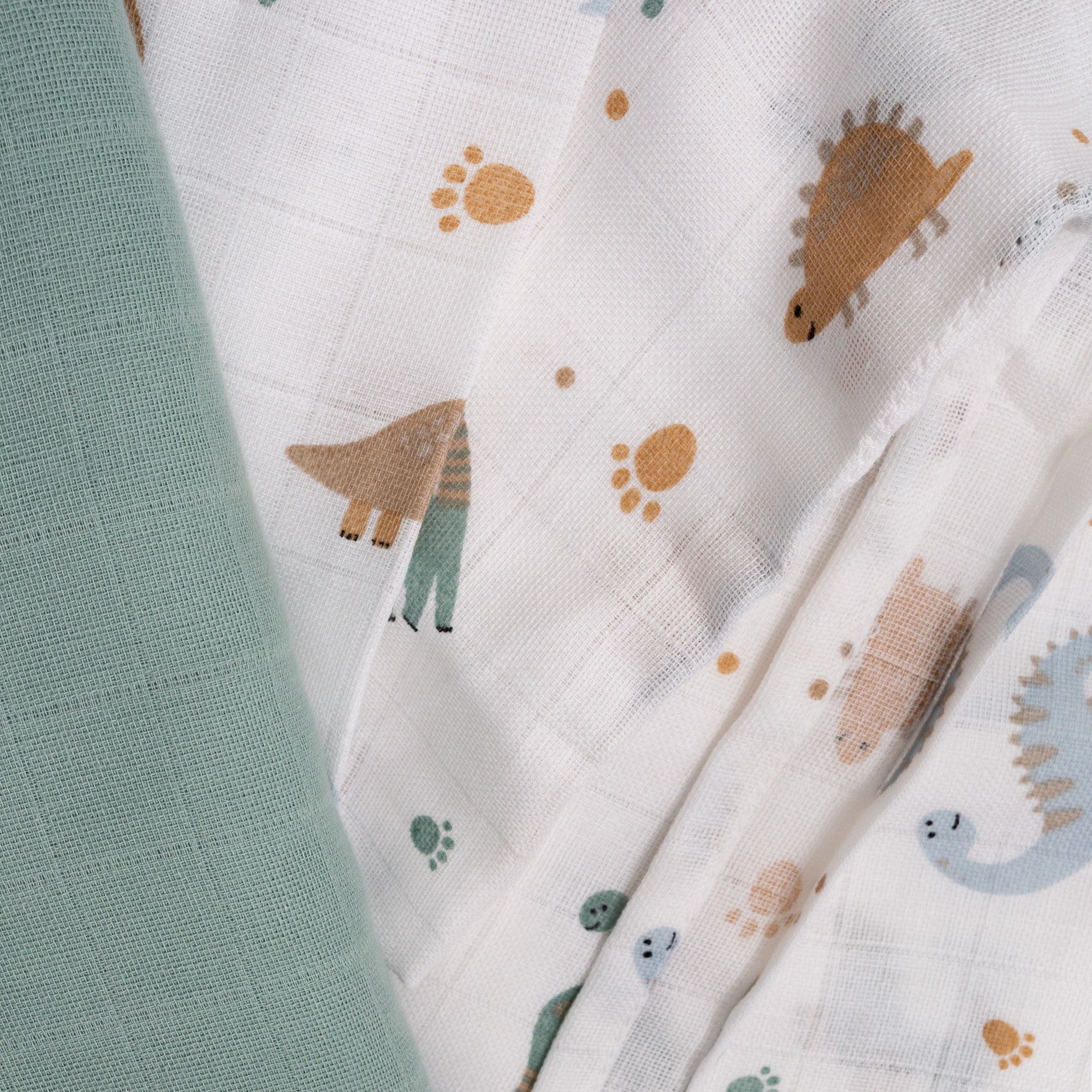 Pucktücher, LITTLE ONE, Grün – Produktansicht