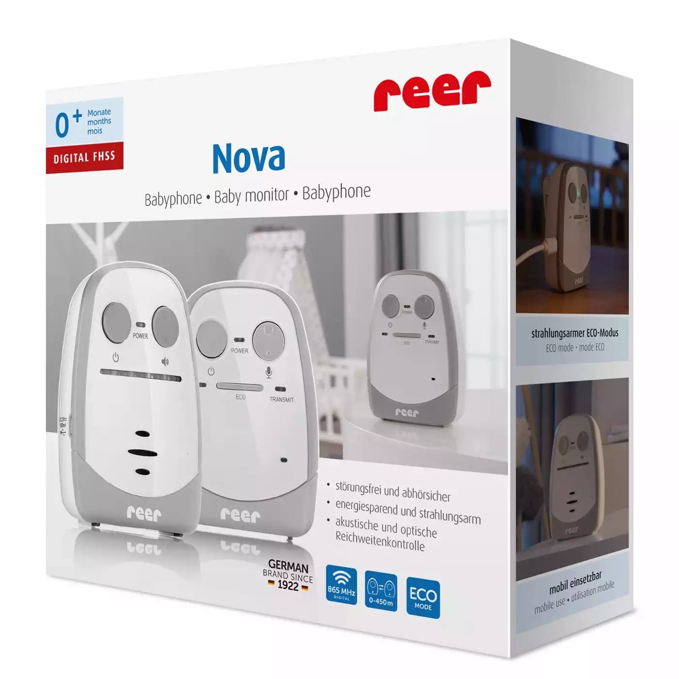 Audio Babyphone, reer, Weiß – Produktansicht